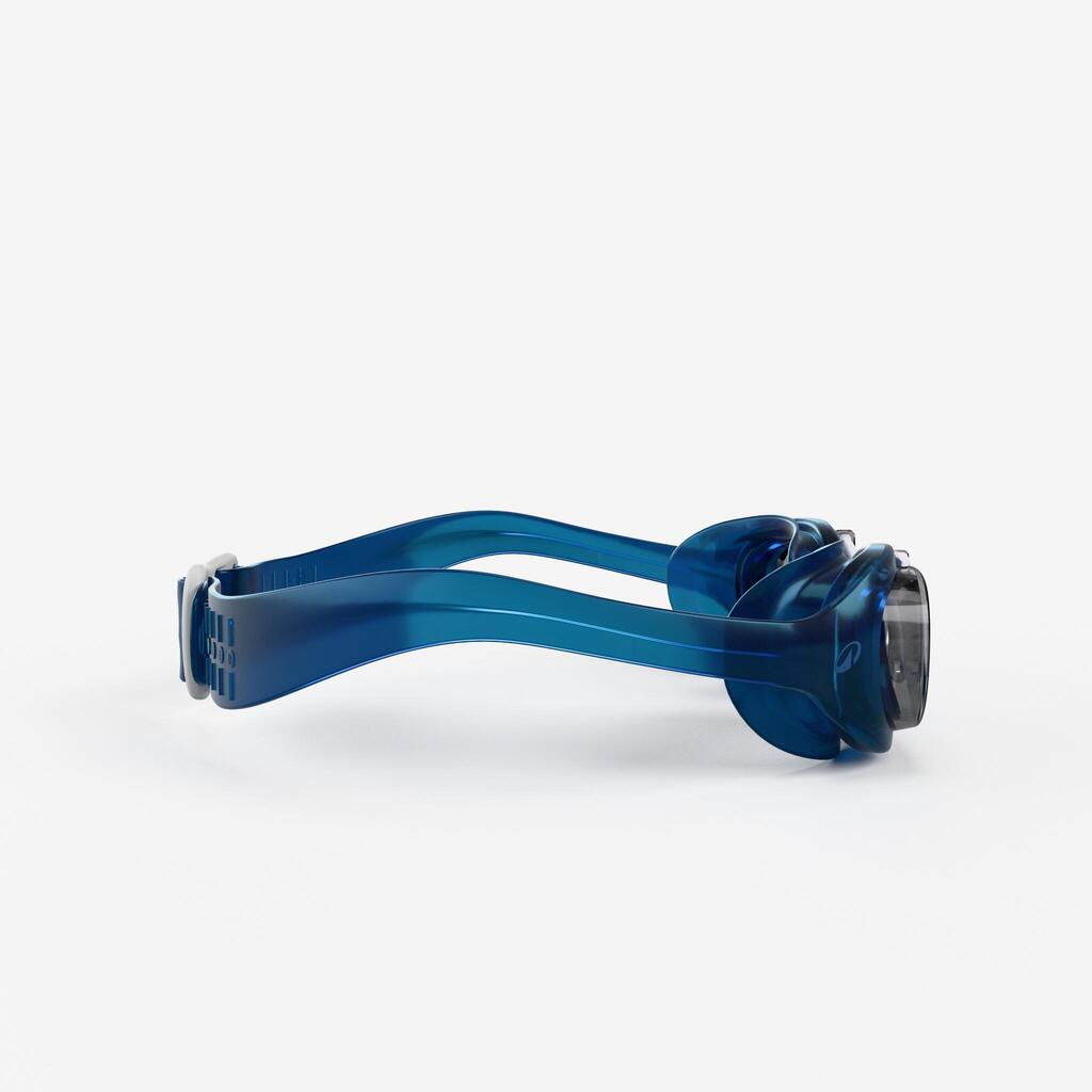 Lunettes de natation xbase - verres clairs - taille junior - bleu blanc