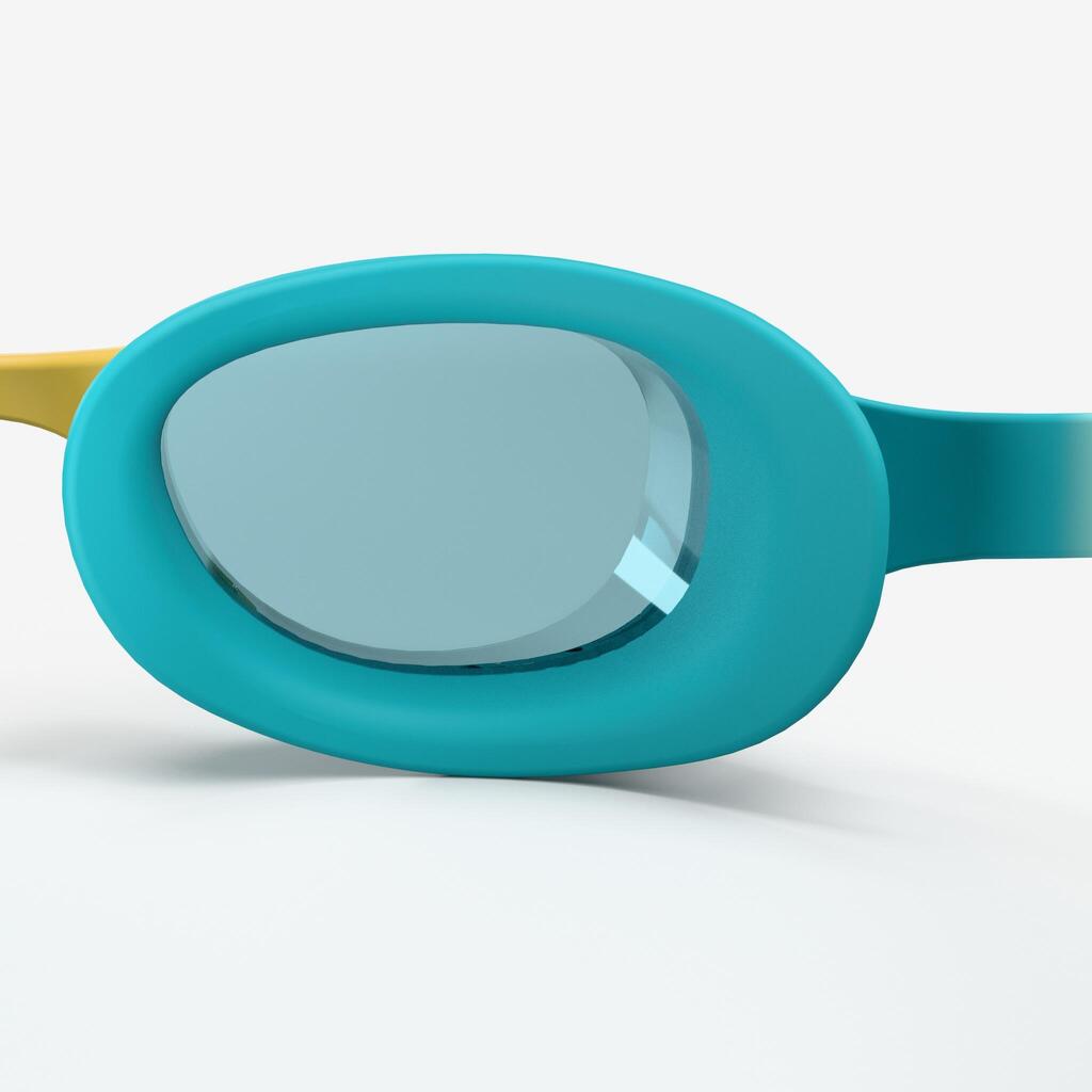 Lunettes de natation Junior - Xbase turquoise teintées vert
