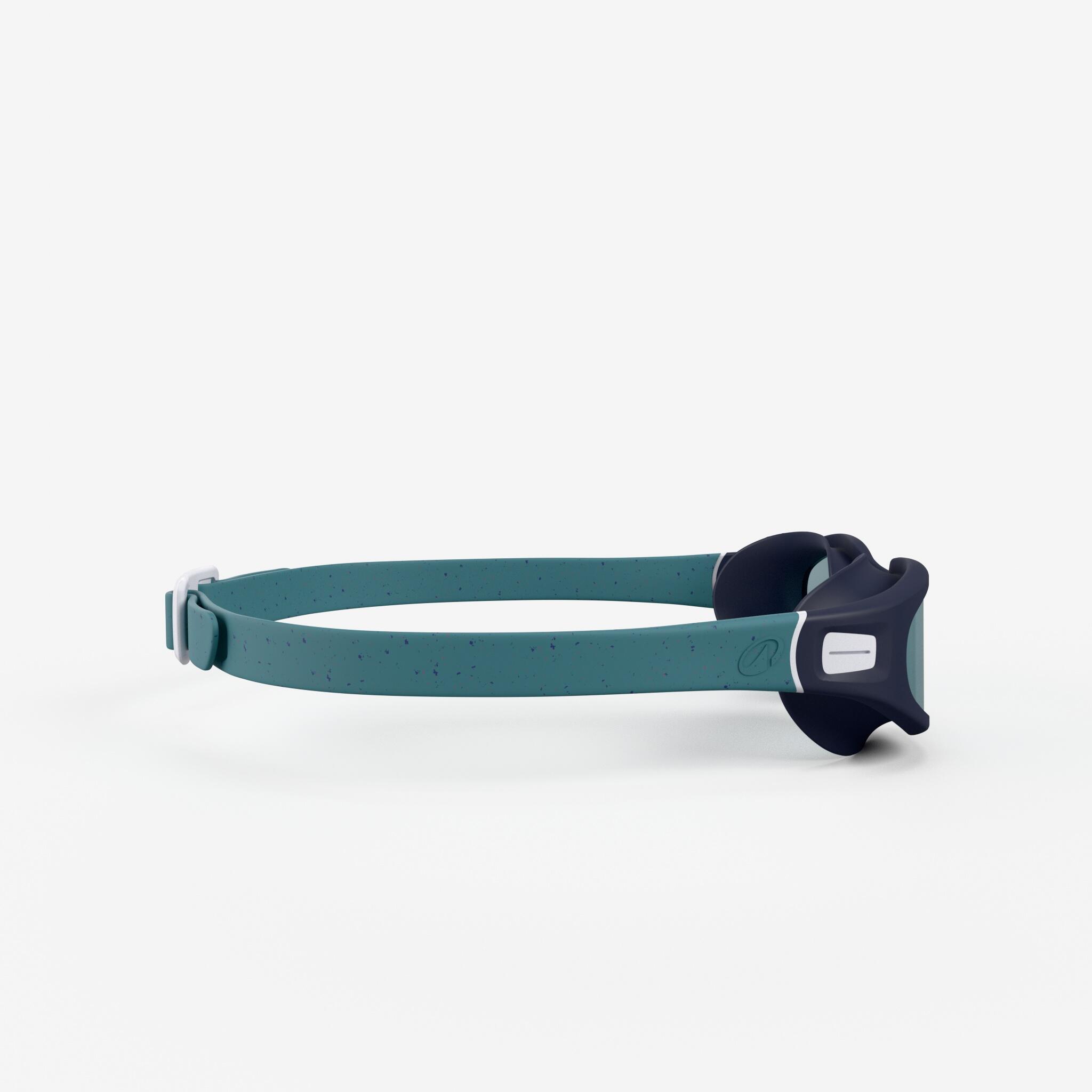 Swimming Goggles L Soft Green Tinted Secure Fit Turquoise