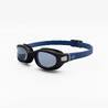 Swimming Goggles L Soft Black Blue Tinted Lightweight & Secure