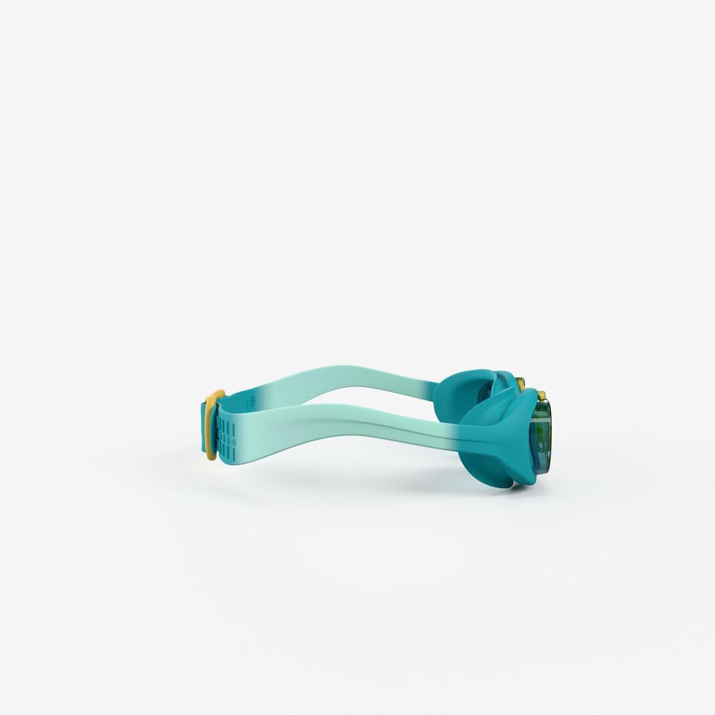 Kids’ Swimming Goggles - Xbase turquoise tinted green