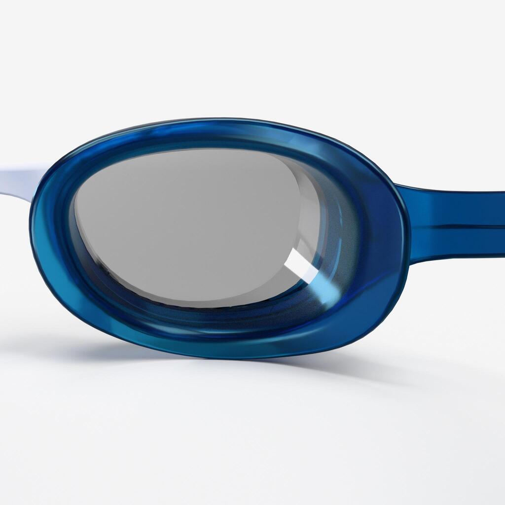 Lunettes de natation xbase - verres clairs - taille junior - bleu blanc