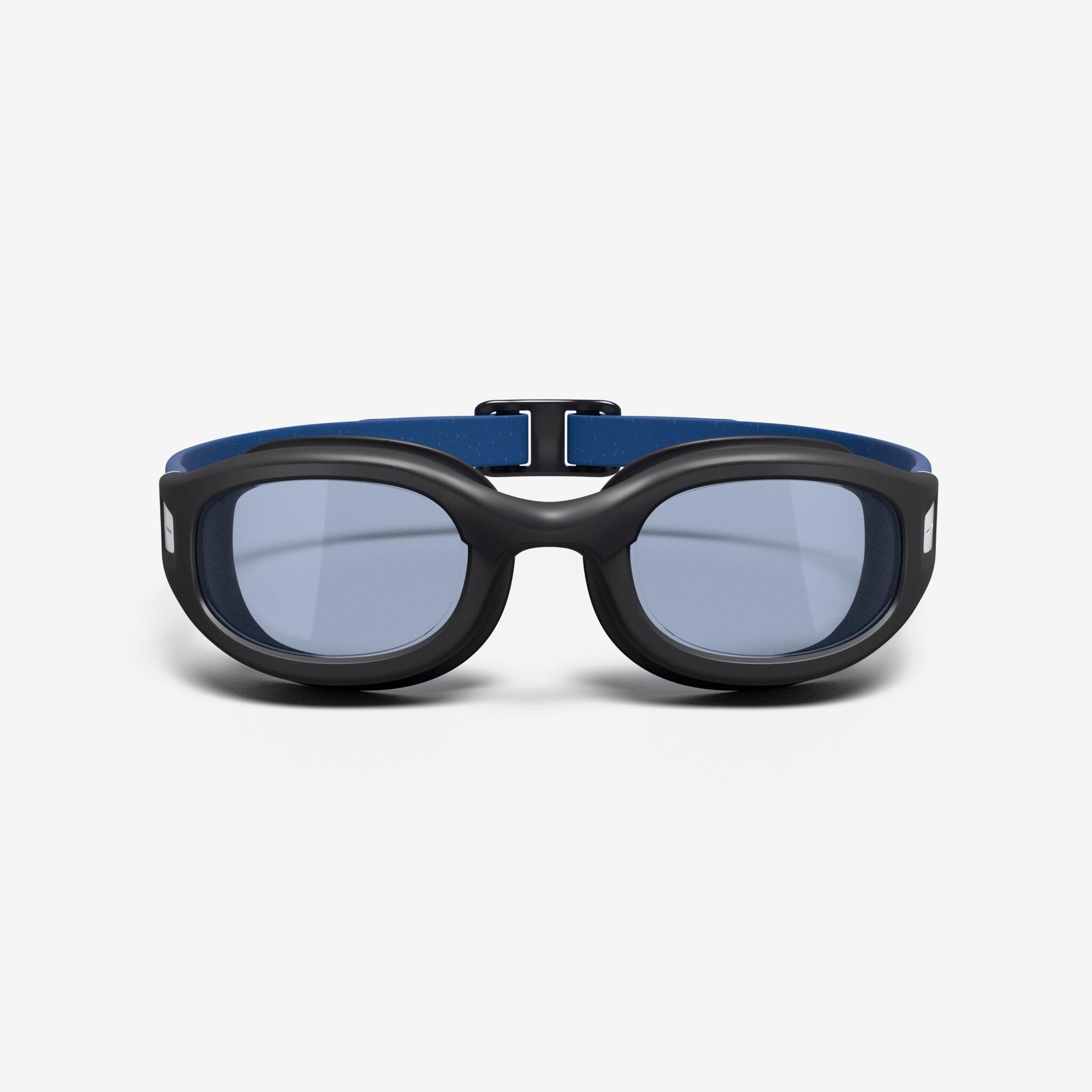 Swimming Goggles Size L - Soft Black/Blue - NABAIJI