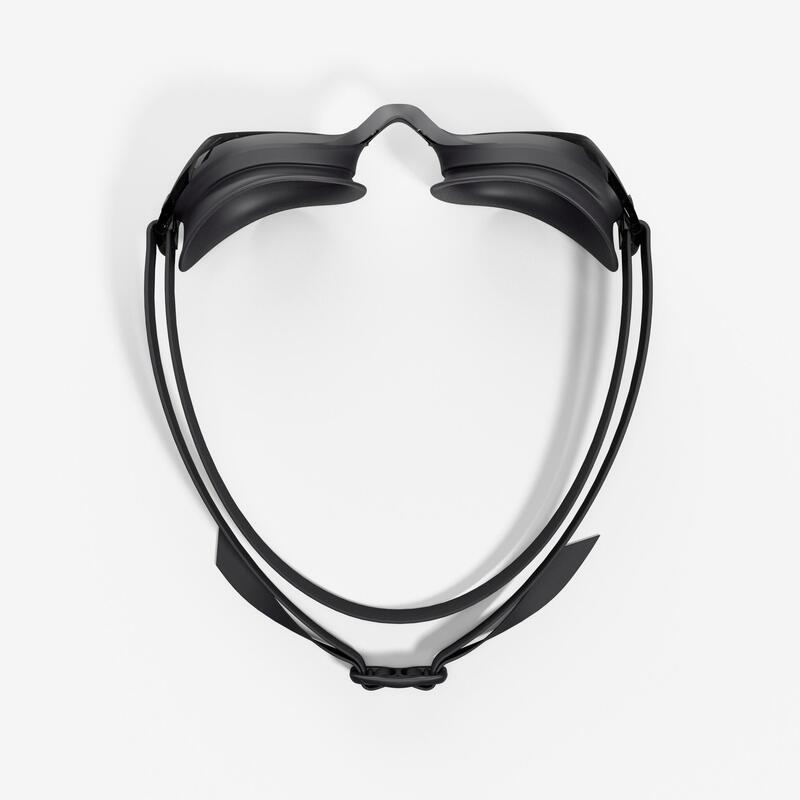 Lunettes de natation Taille Unique - Bfit noires verres fumées noir