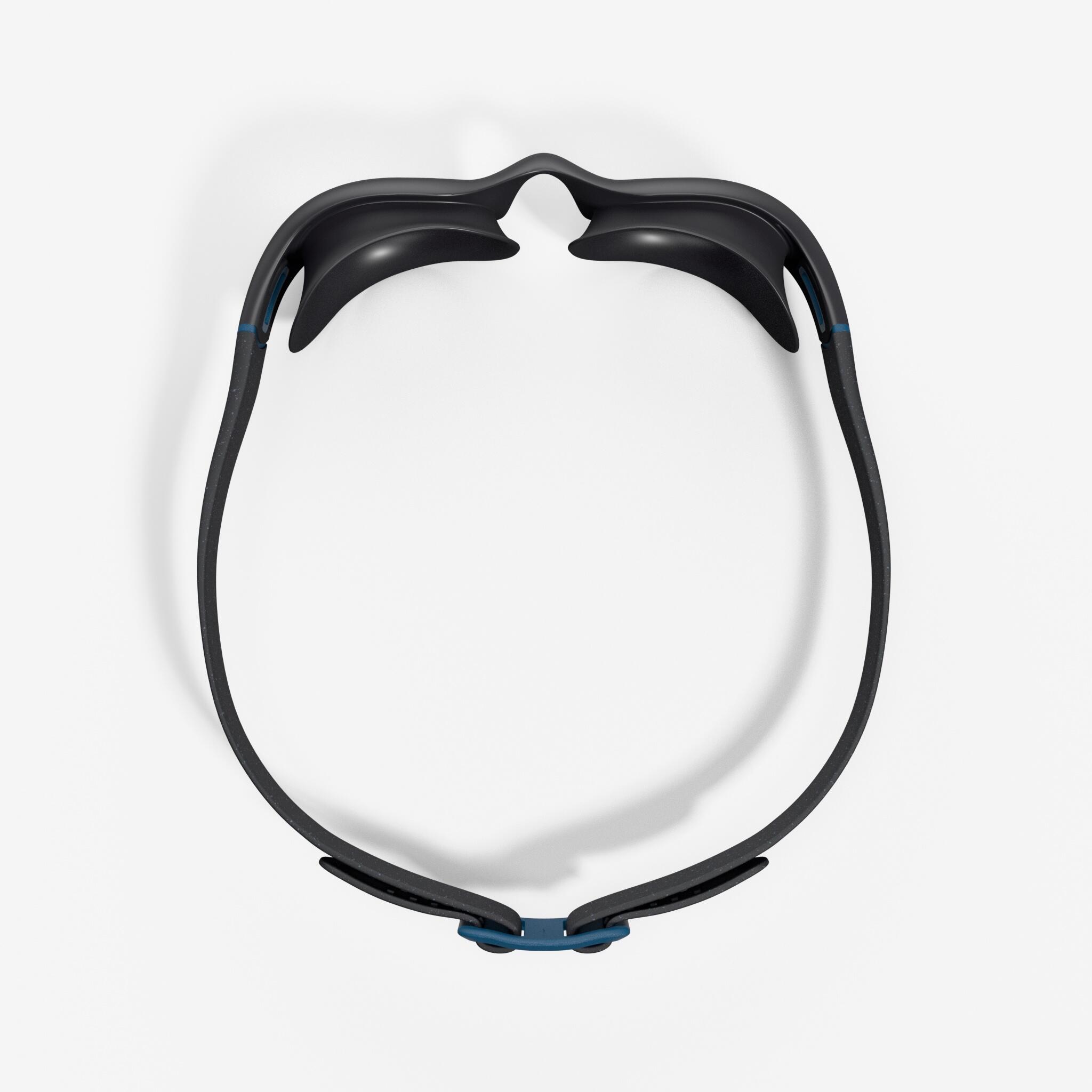 Swimming Goggles L Soft Black Non-Tinted Comfortable & Durable