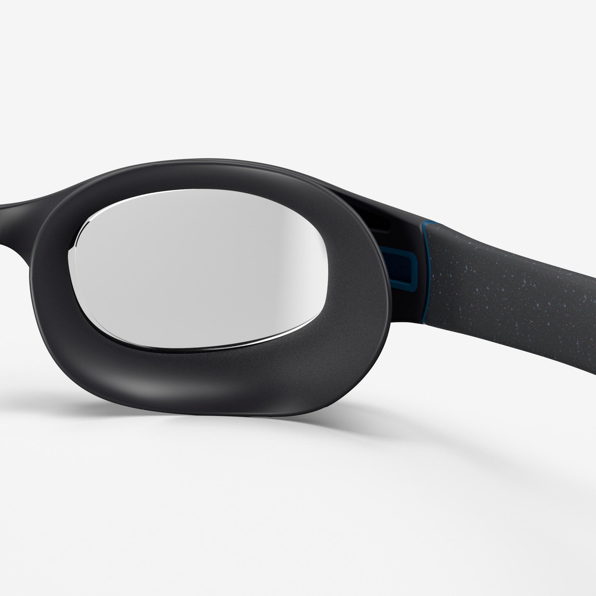 Swimming Goggles L Soft Black Non-Tinted Comfortable & Durable