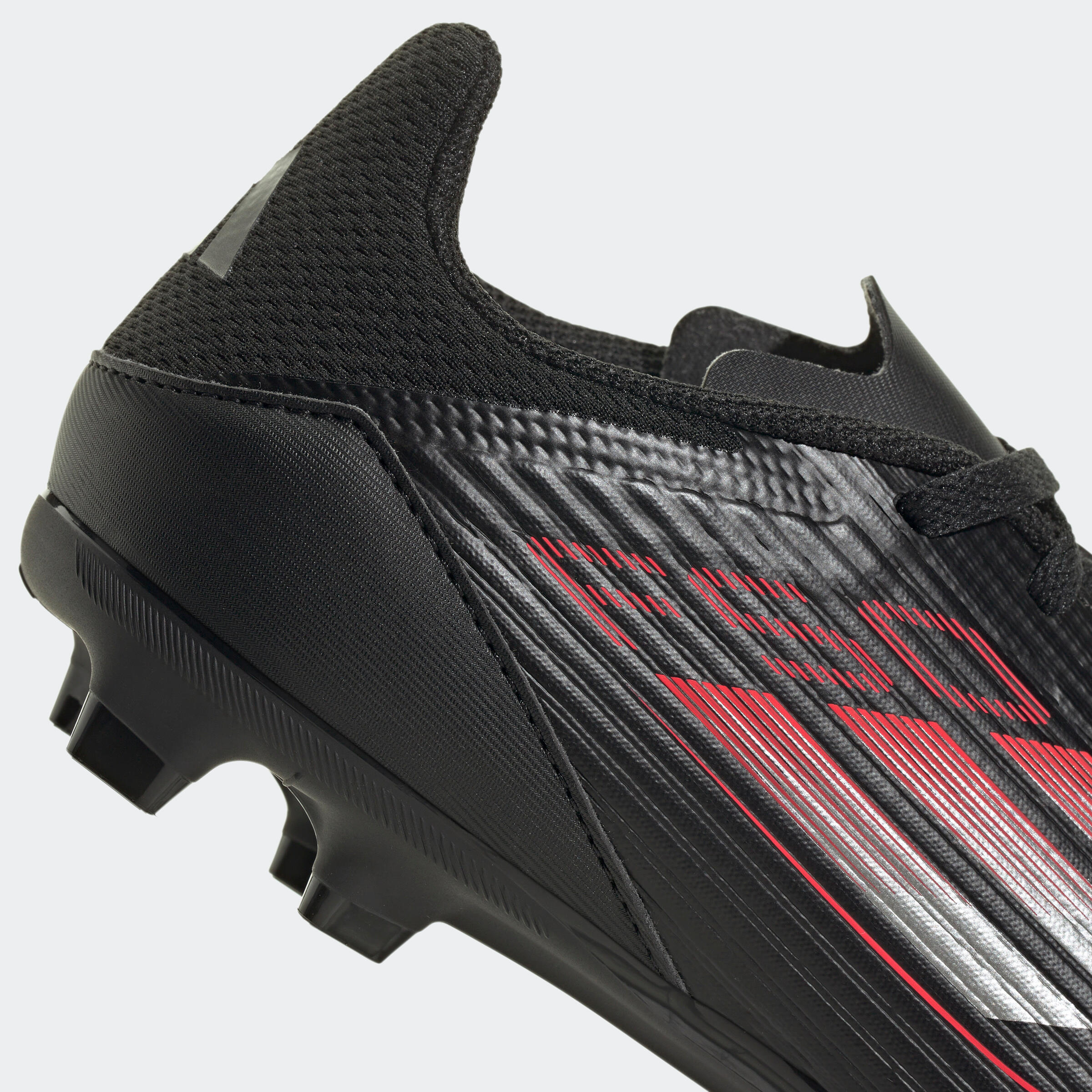 adidas F50 League FG/MG kind voetbalschoenen zwart/rood 7/9