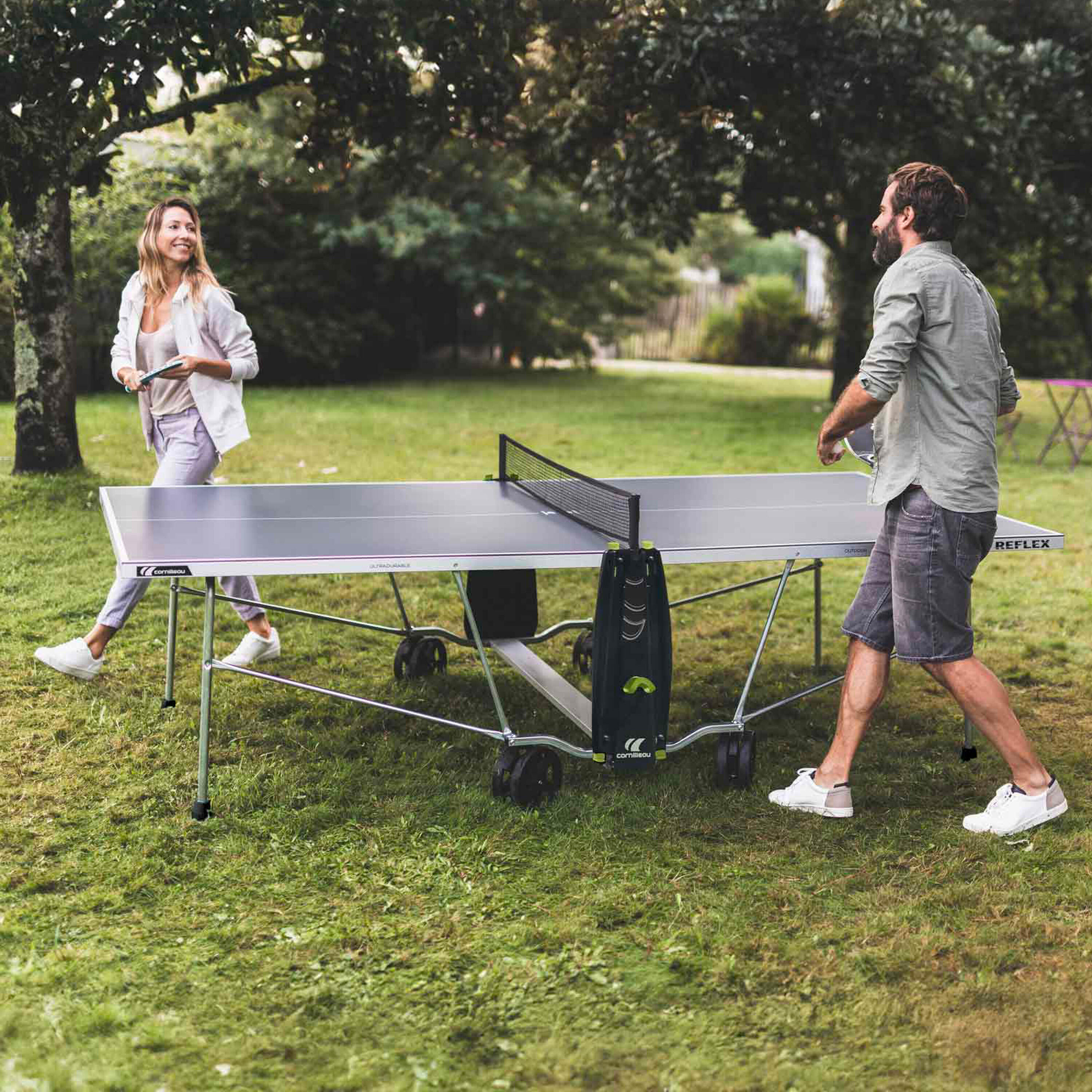 TABLE DE PING PONG EXTÉRIEURE REFLEX GRISE 12/19