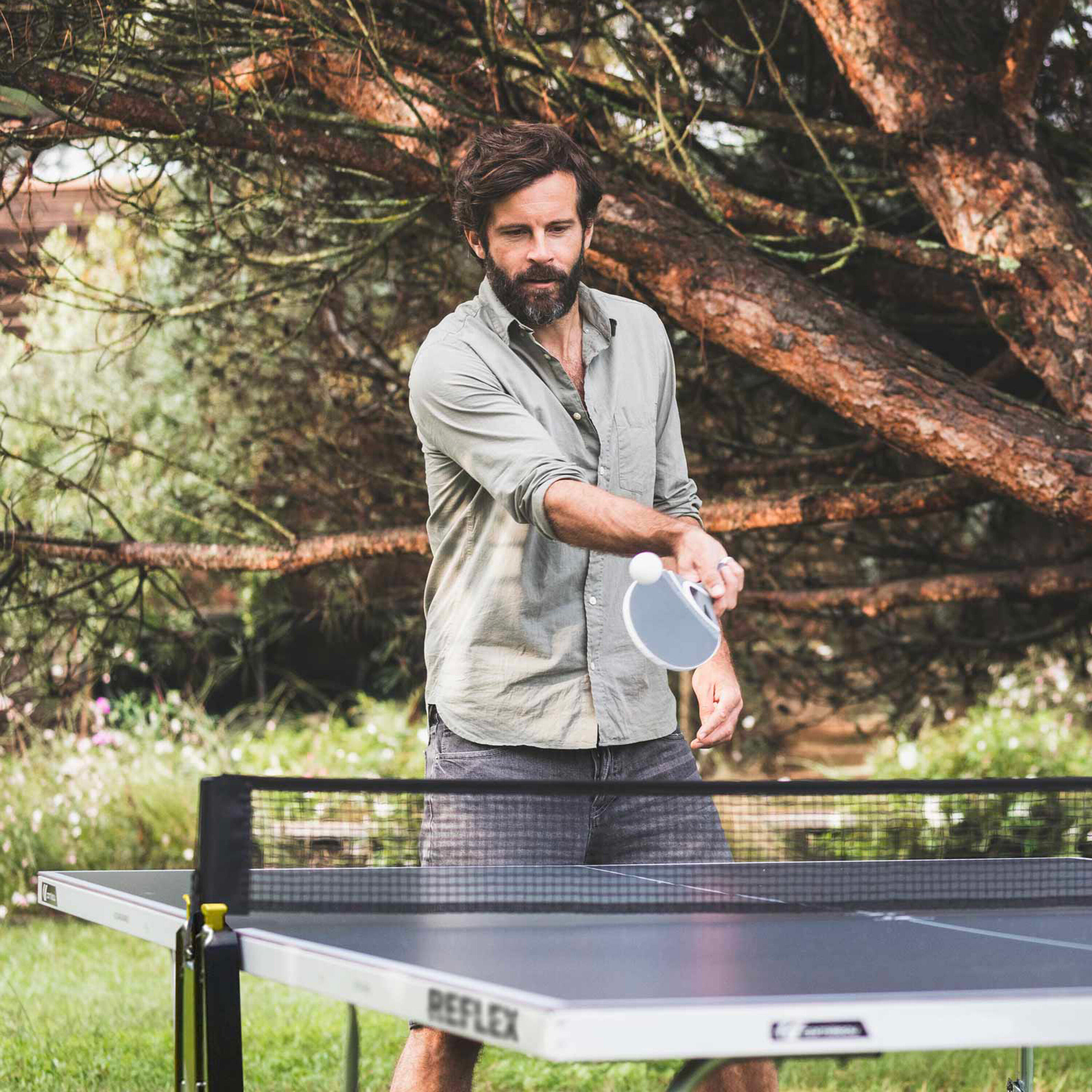 TABLE DE PING PONG EXTÉRIEURE REFLEX GRISE 16/19
