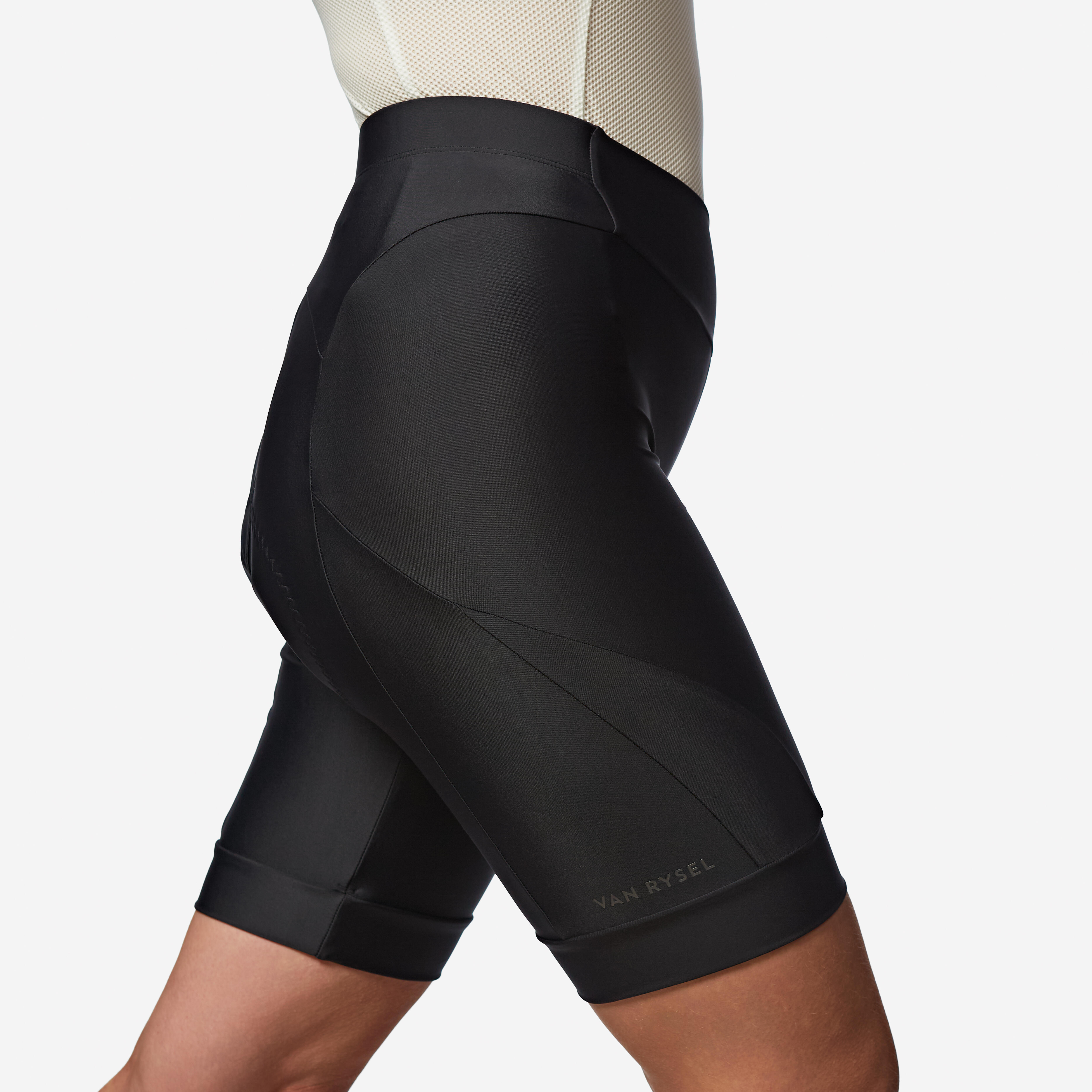 Women Cycling Padded Shorts Bibless - Black