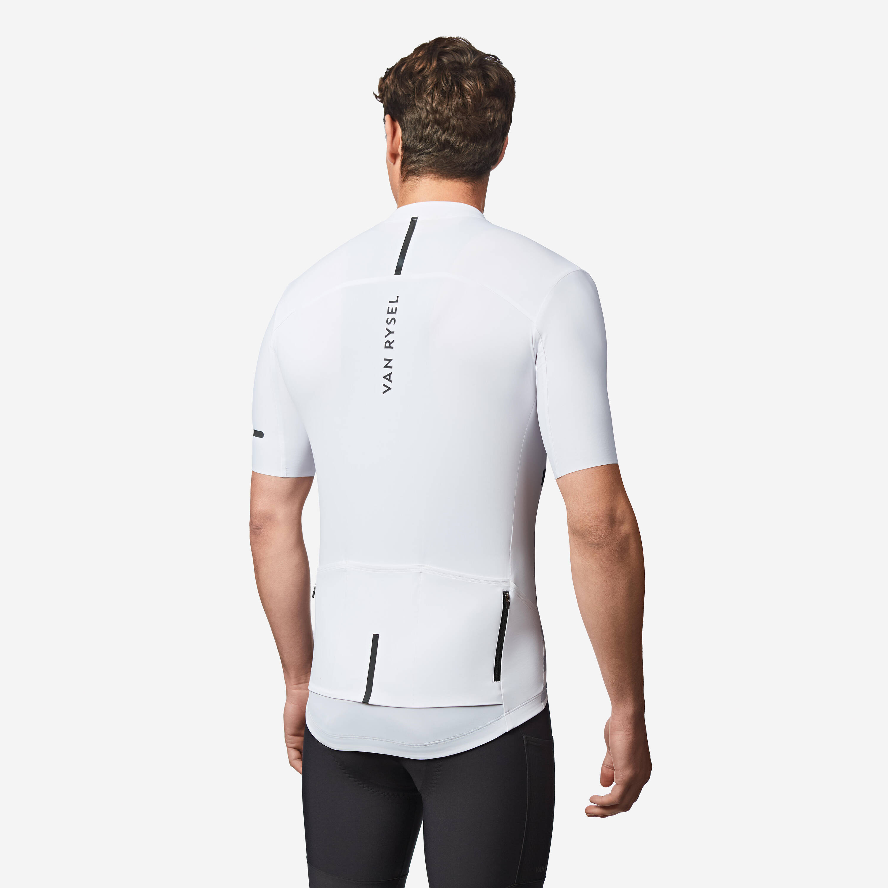 Men Cycling Short Sleeve Jersey EDR 2 - White -  3