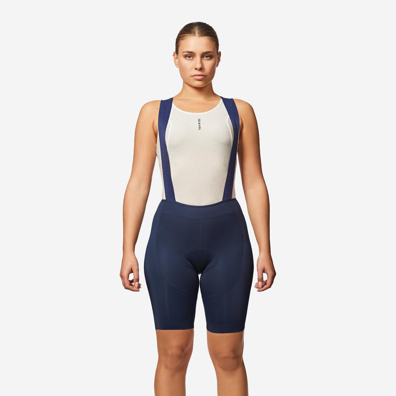 Cuissard vélo route été femme racer 3 bleu