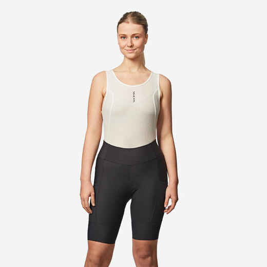 
      Women's Endurance bibless road cycling shorts - Black
  