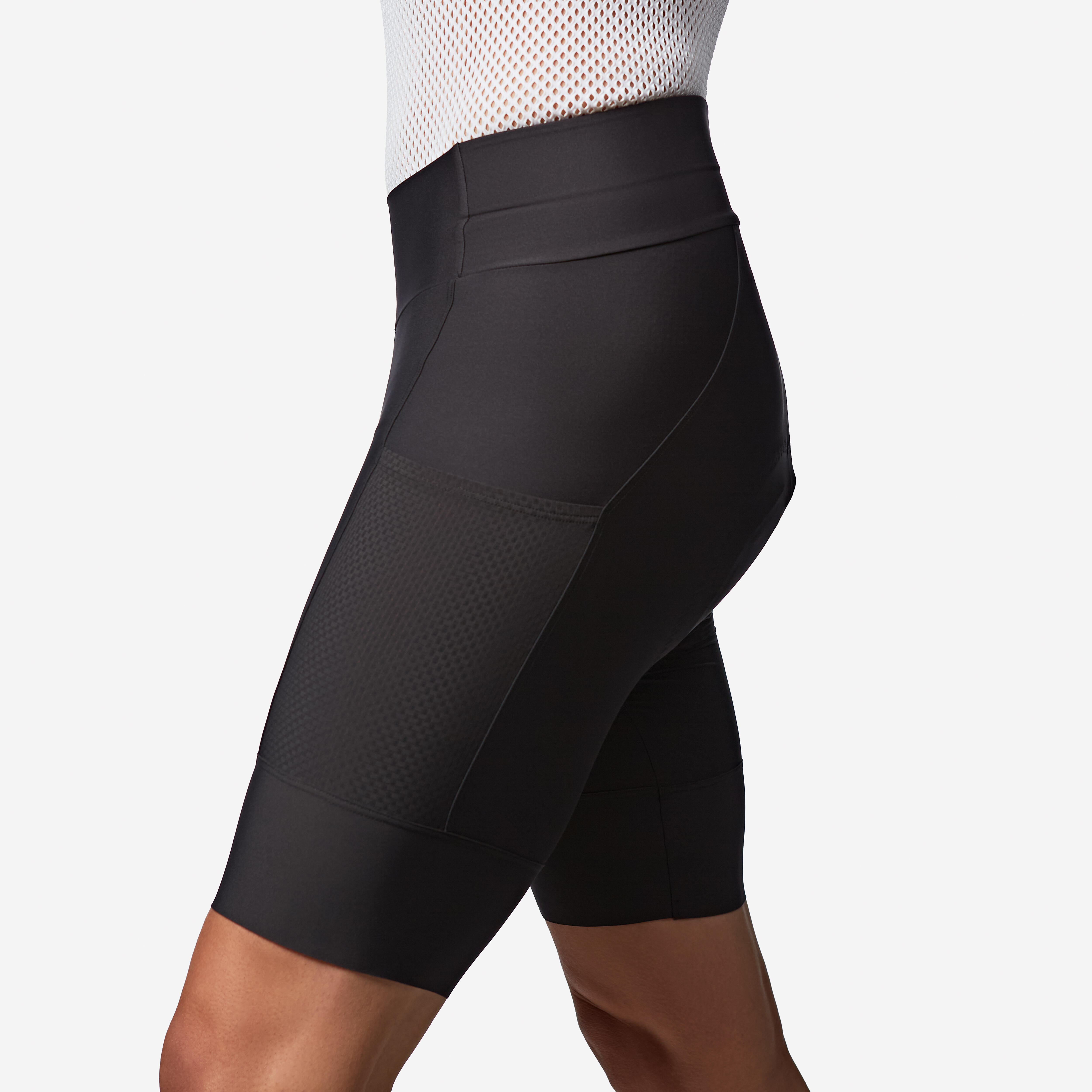 Men's Bibless Road Cycling Shorts, Endurance, EDR-Black