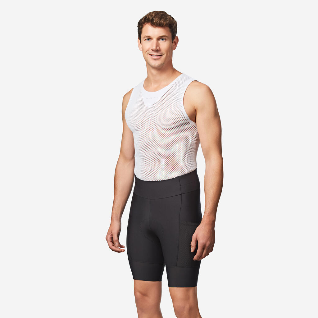 Cuissard de vélo de route homme Endurance Noir