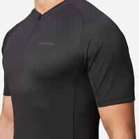 Men's Road Cycling Short-Sleeved Summer Jersey Essential - Black