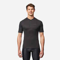 Men's Road Cycling Short-Sleeved Summer Jersey Essential - Black