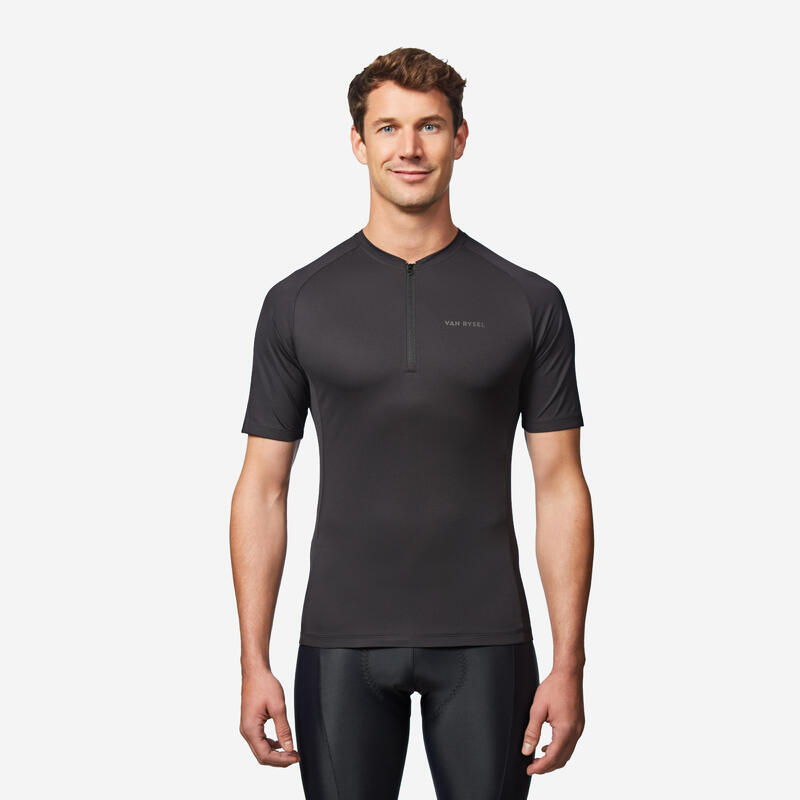 MAILLOT MANCHES COURTES VELO ROUTE TRIBAN ESSENTIEL NOIR