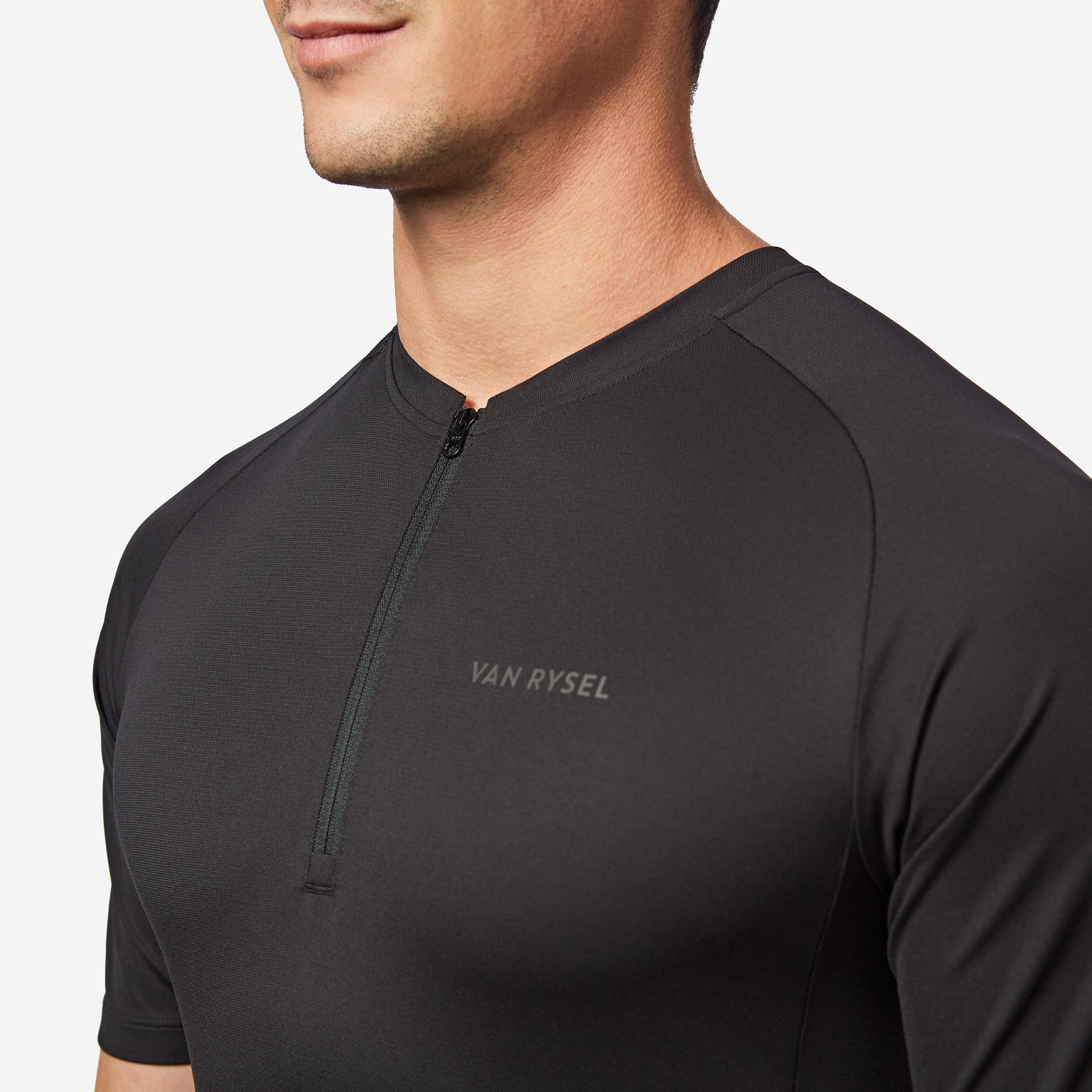 Men's Road Cycling  Summer Jersey Essential - Black