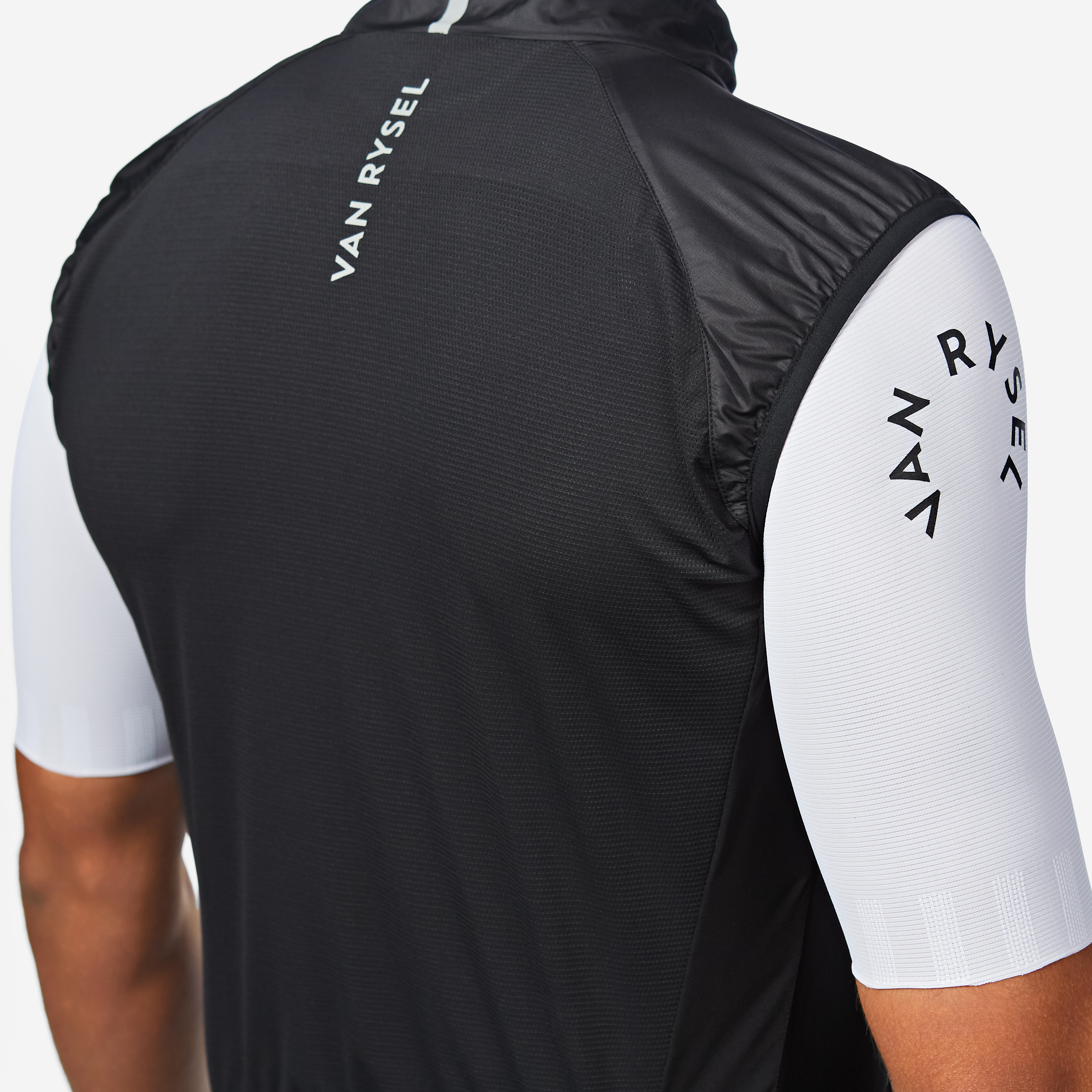 Men's Road Cycling Ultra-Light Sleeveless Windproof Vest, RoadR 500 Black - VAN RYSEL