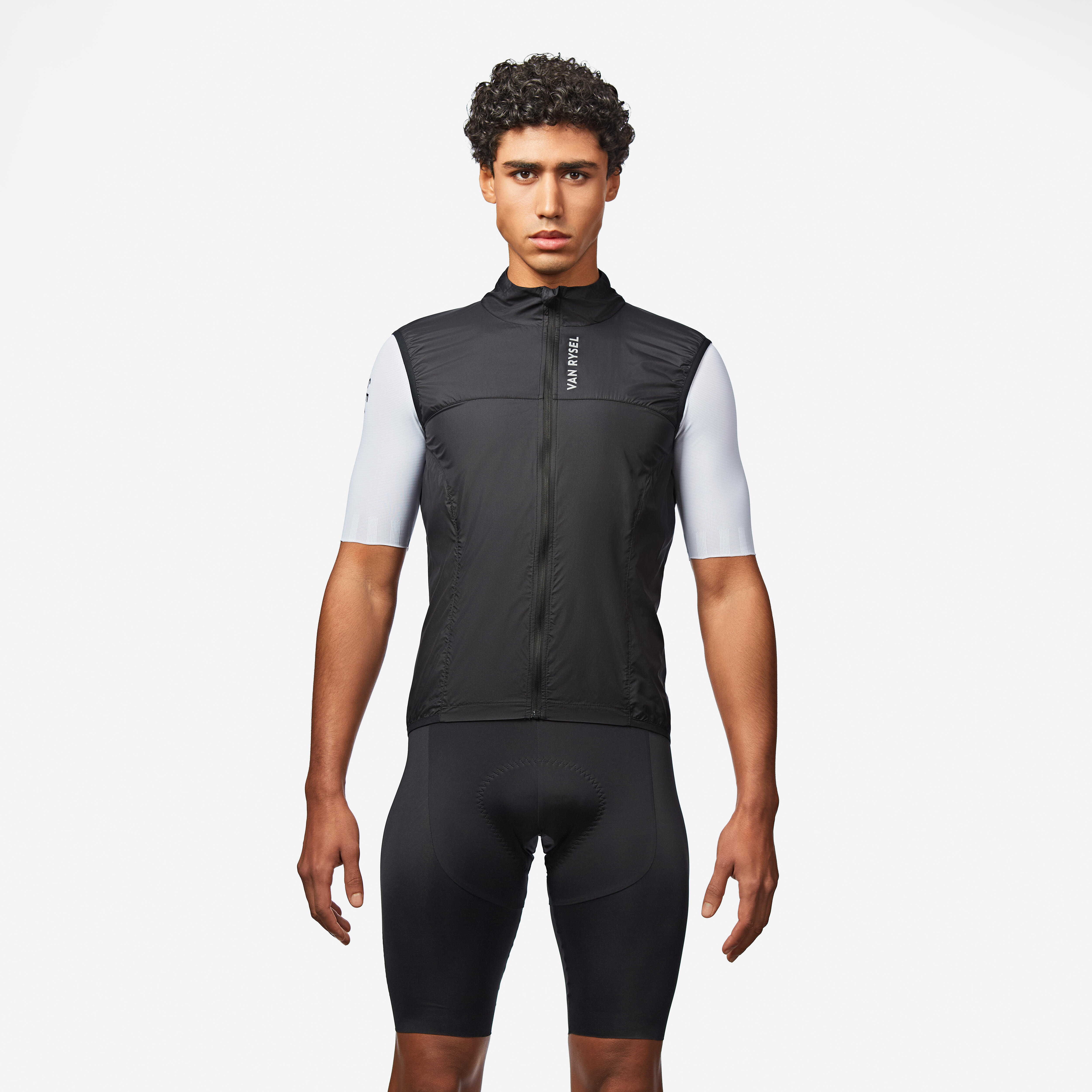 Men's Road Cycling Ultra-Light Sleeveless Windproof Vest, RoadR 500 Black - VAN RYSEL