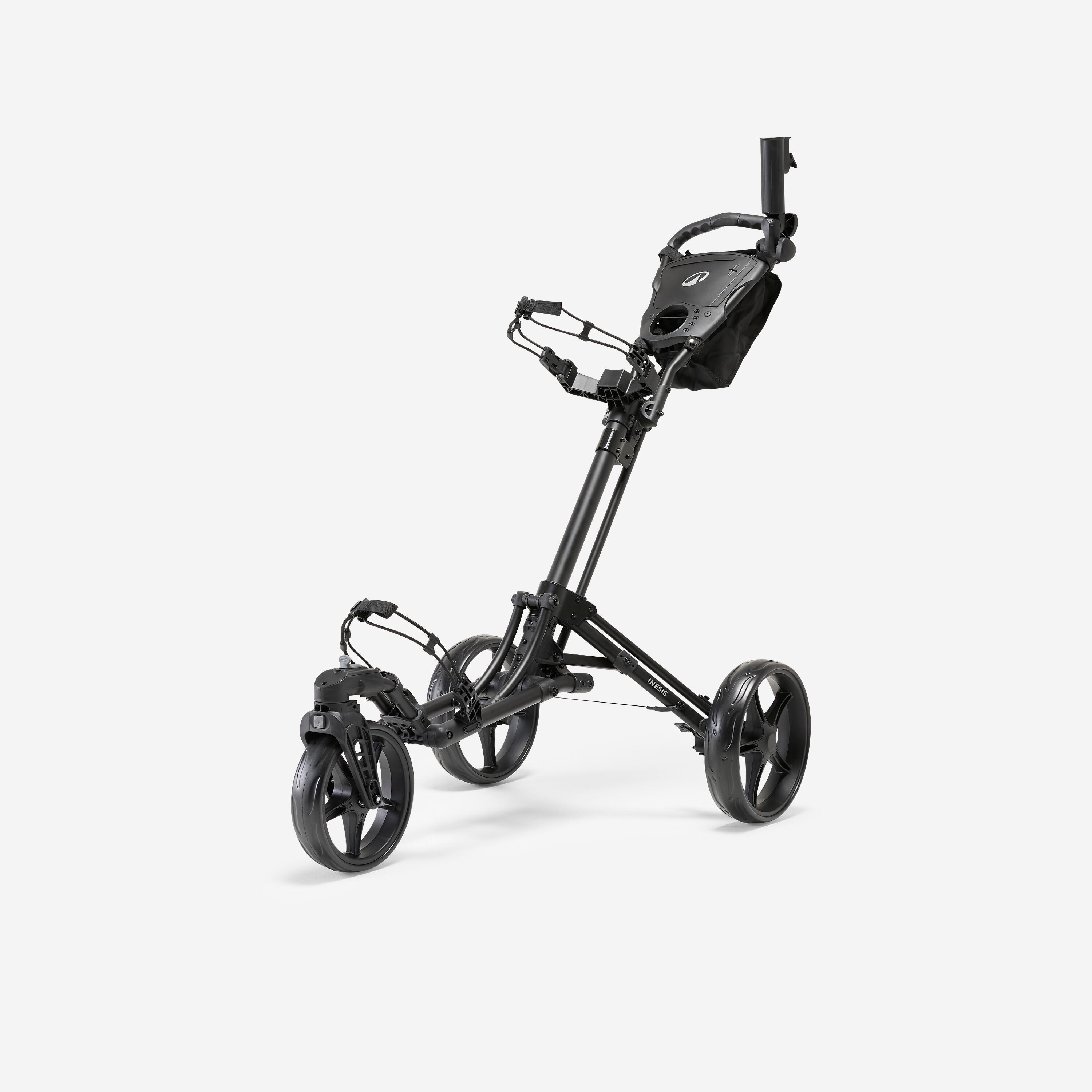 3-wheel golf trolley Inesis 900 360° black