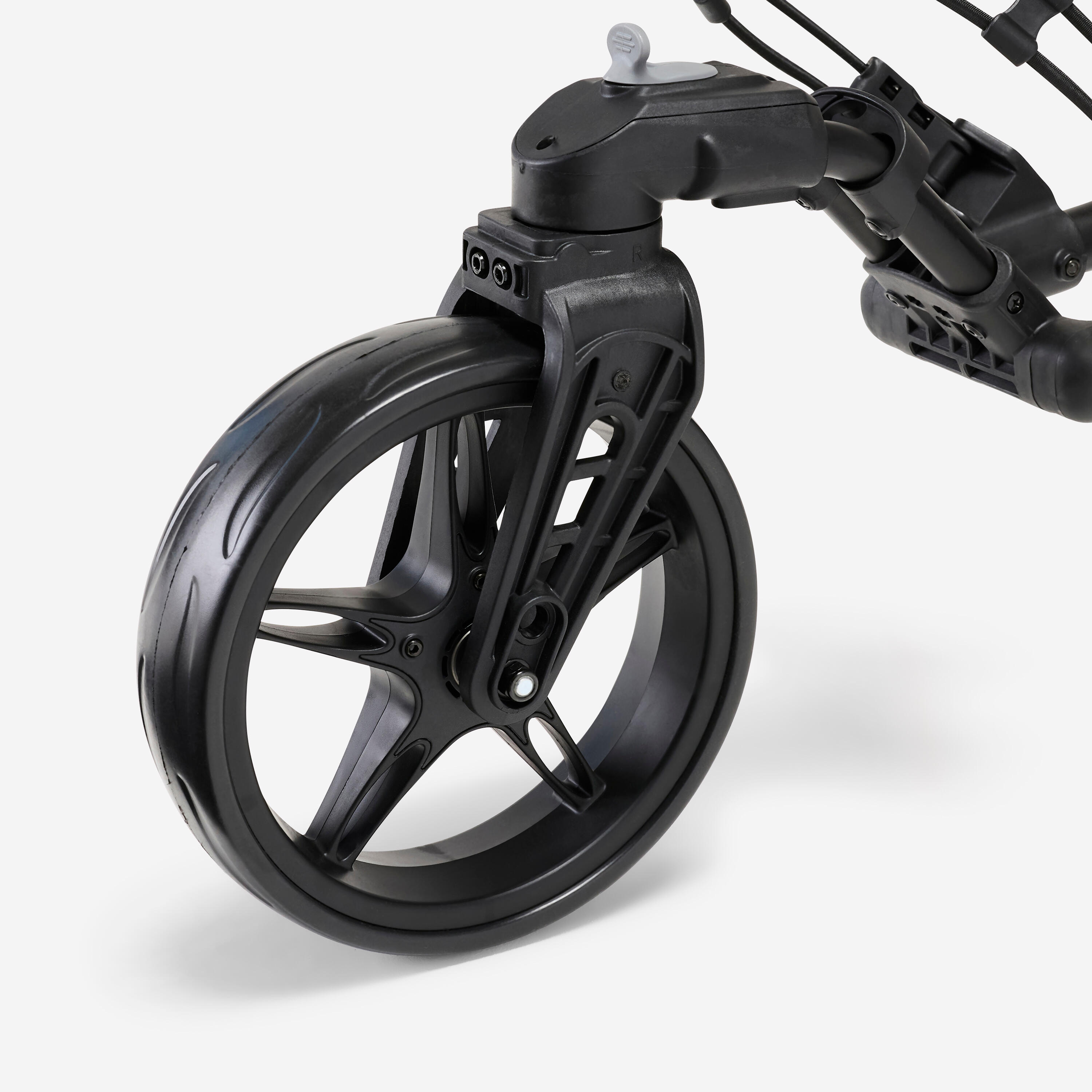 Folding 3-Wheel Golf Push Cart with Swivel Front Wheel