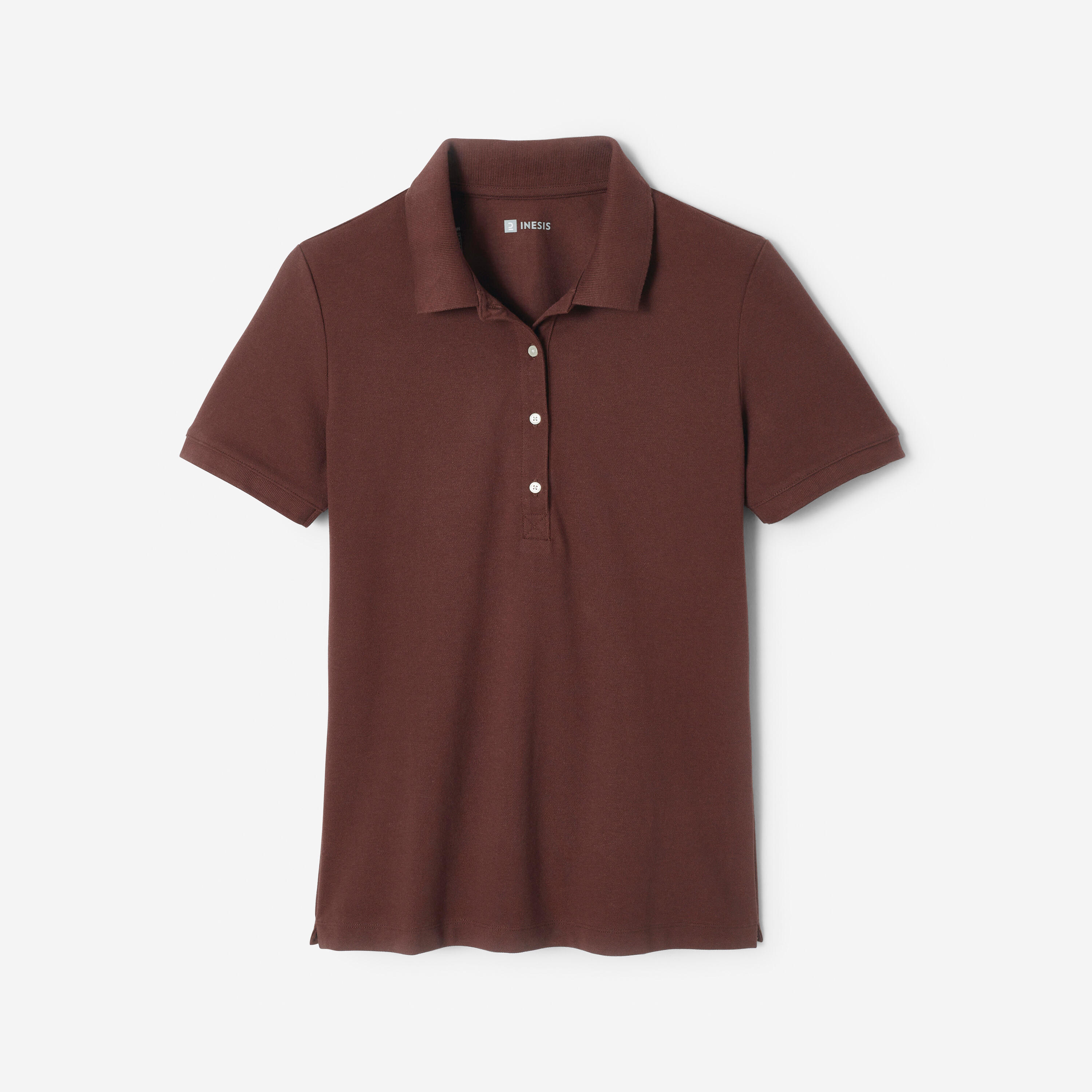 Polo golf donna MW 500 marrone scuro 7/17