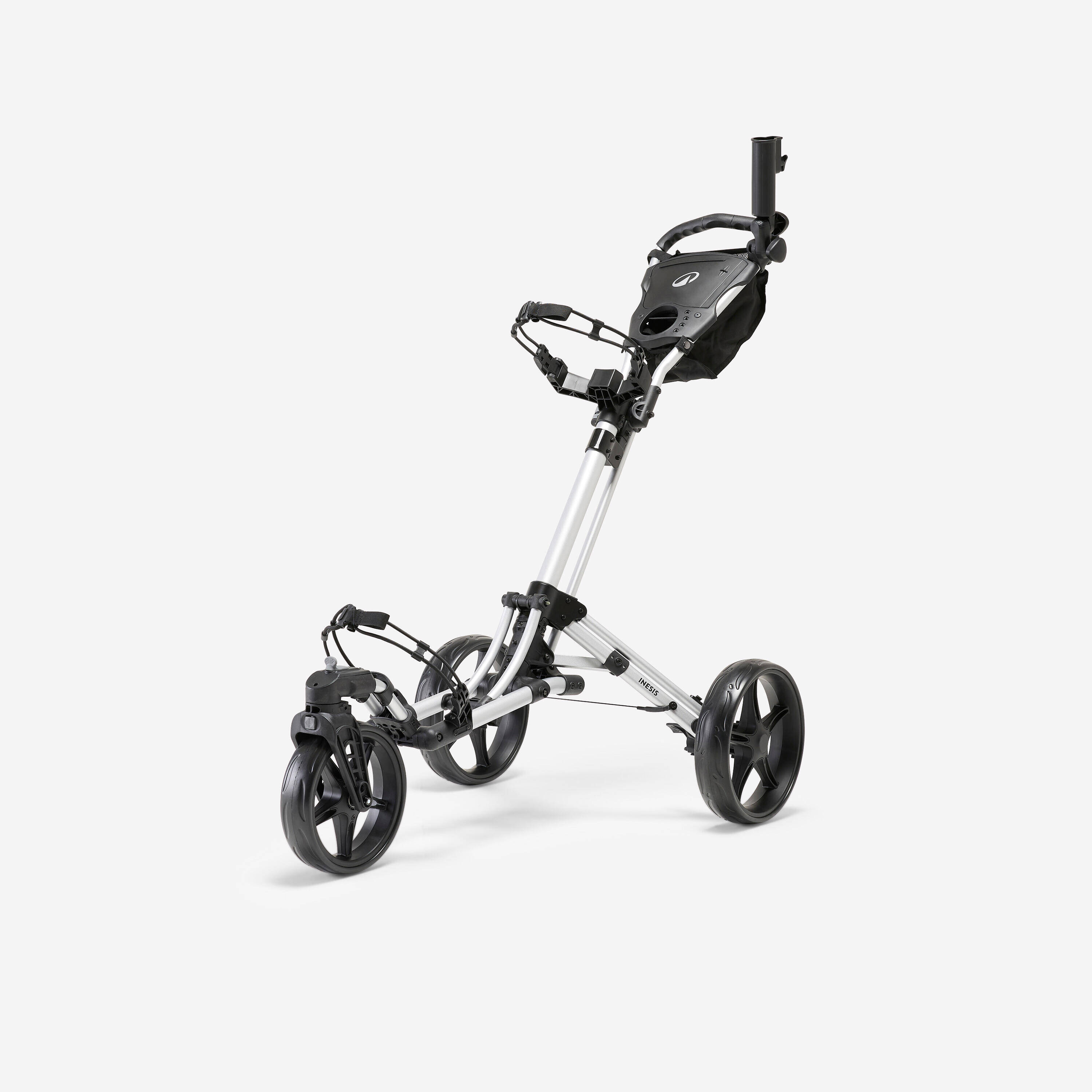 3-wheel golf trolley, Inesis 900 360° grey -  1
