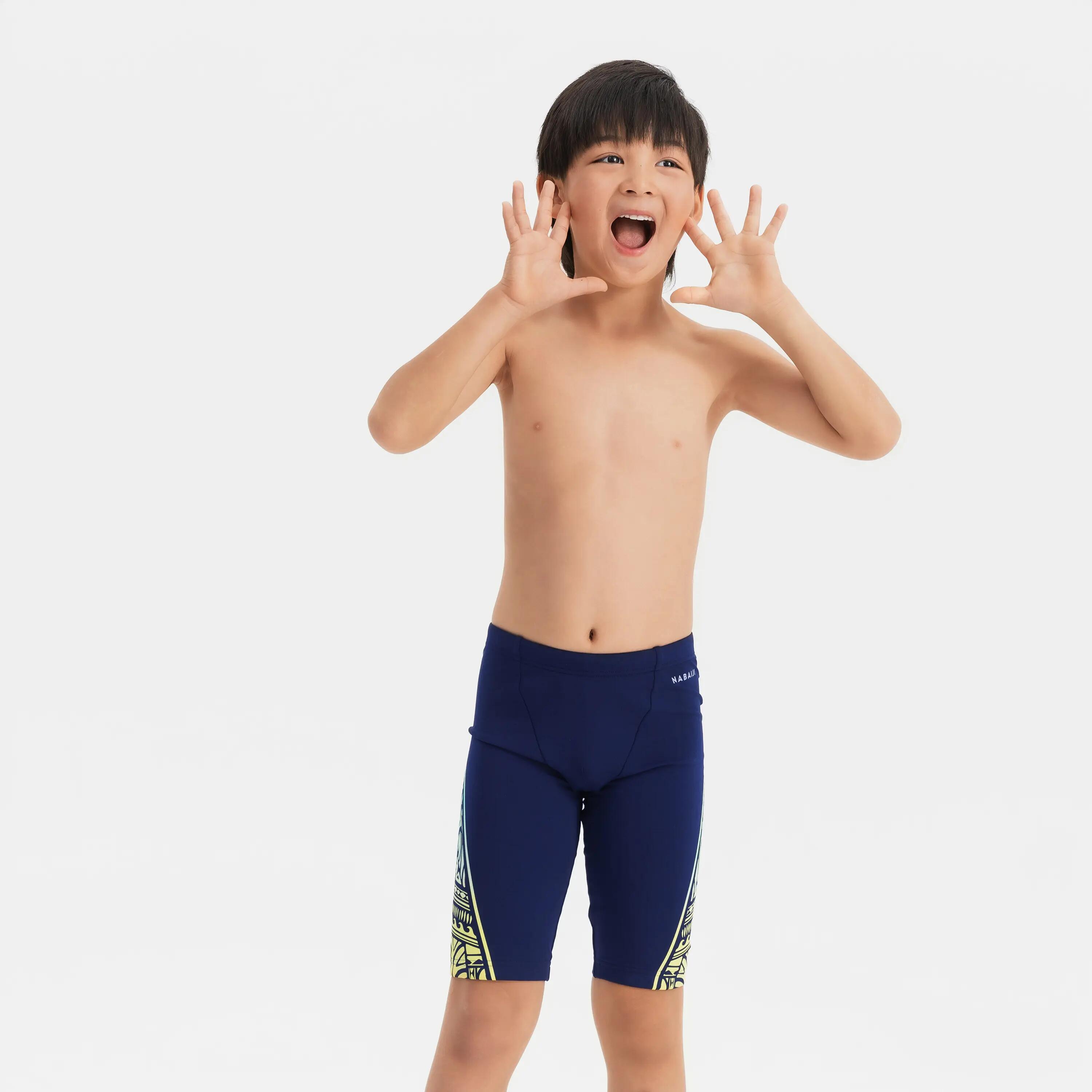 Cuissard de natation garçon, 500 Fitib 5/8