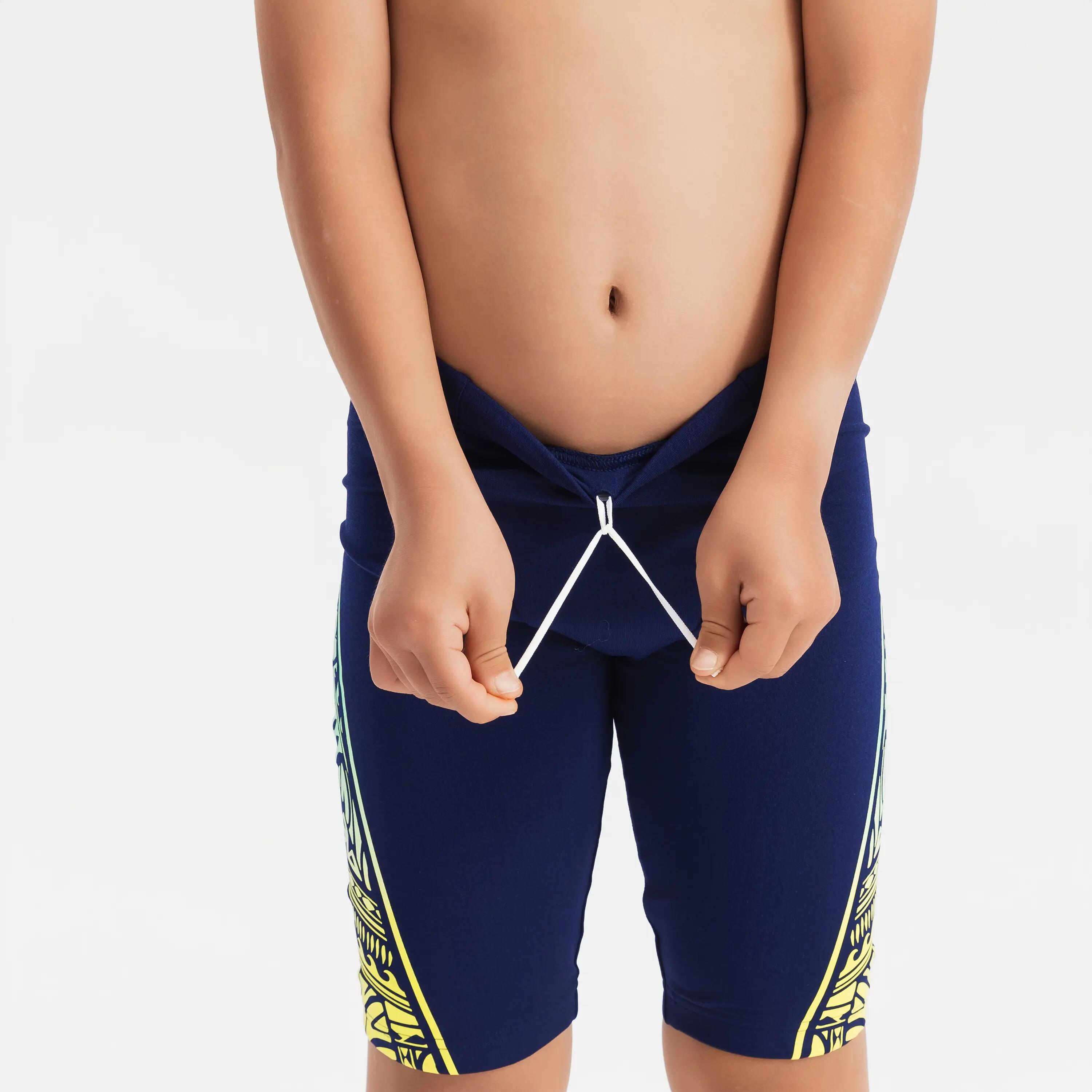 Cuissard de natation garçon, 500 Fitib 6/8