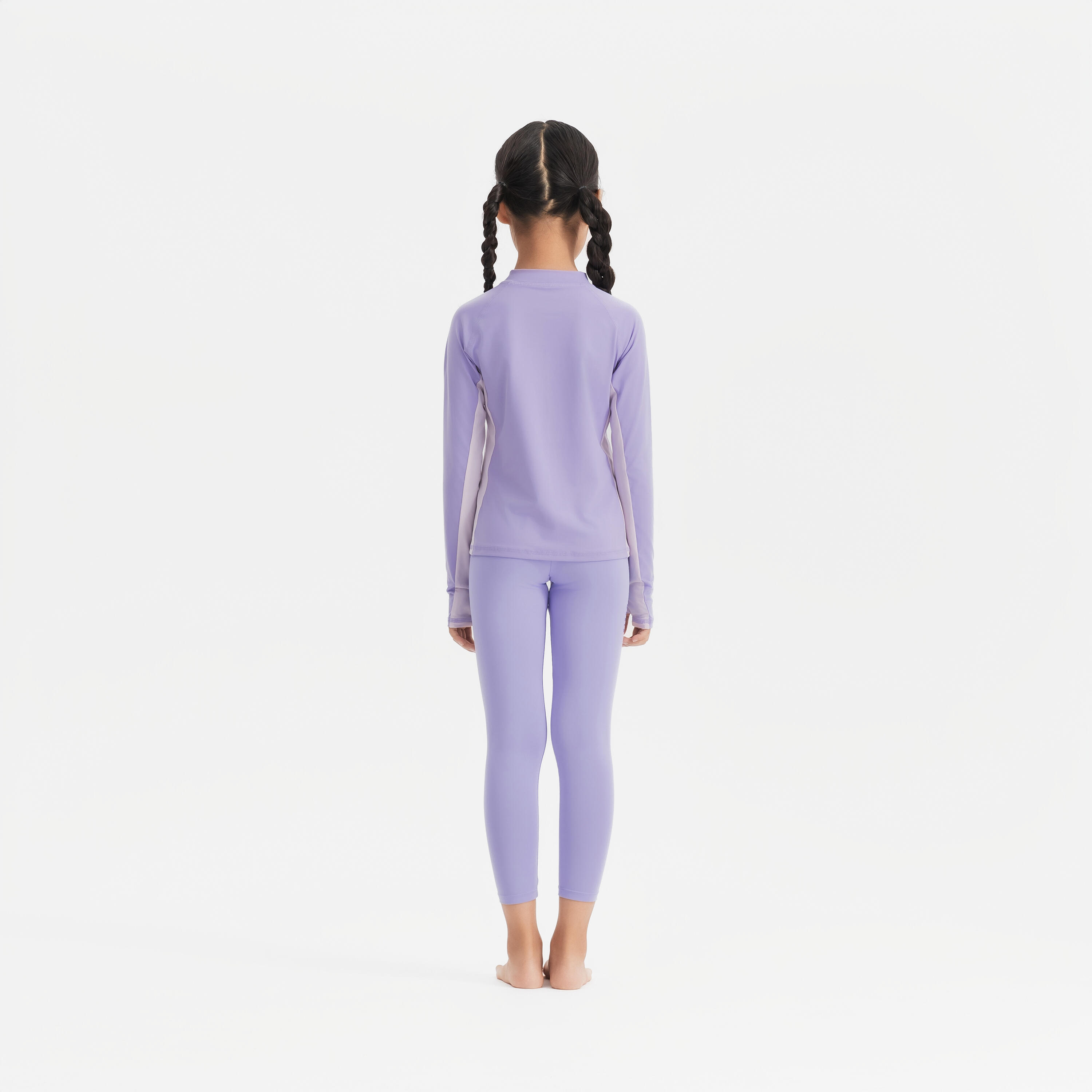 Top de surf anti-UV con cierre violeta para niños 500 7/10