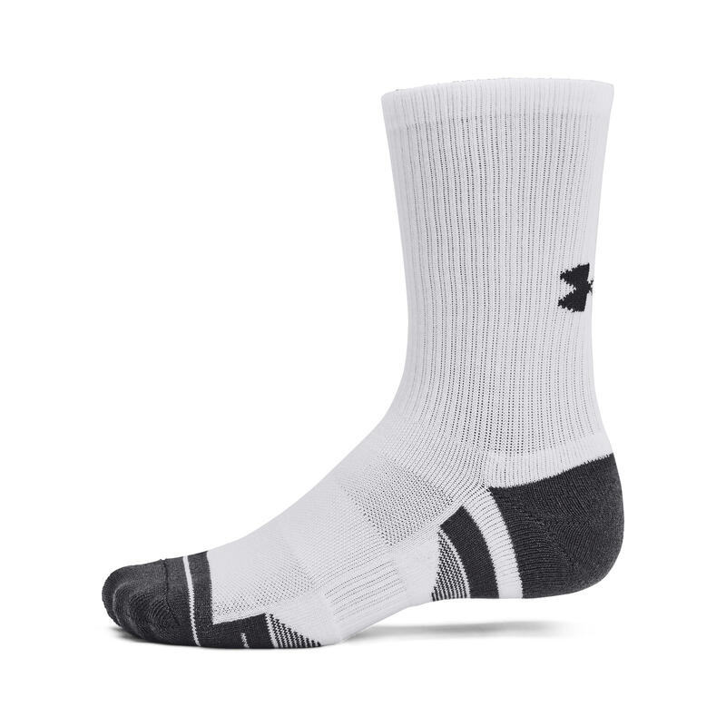 Set de 3 perechi de șosete lungi Performance Tech Alb Unisex