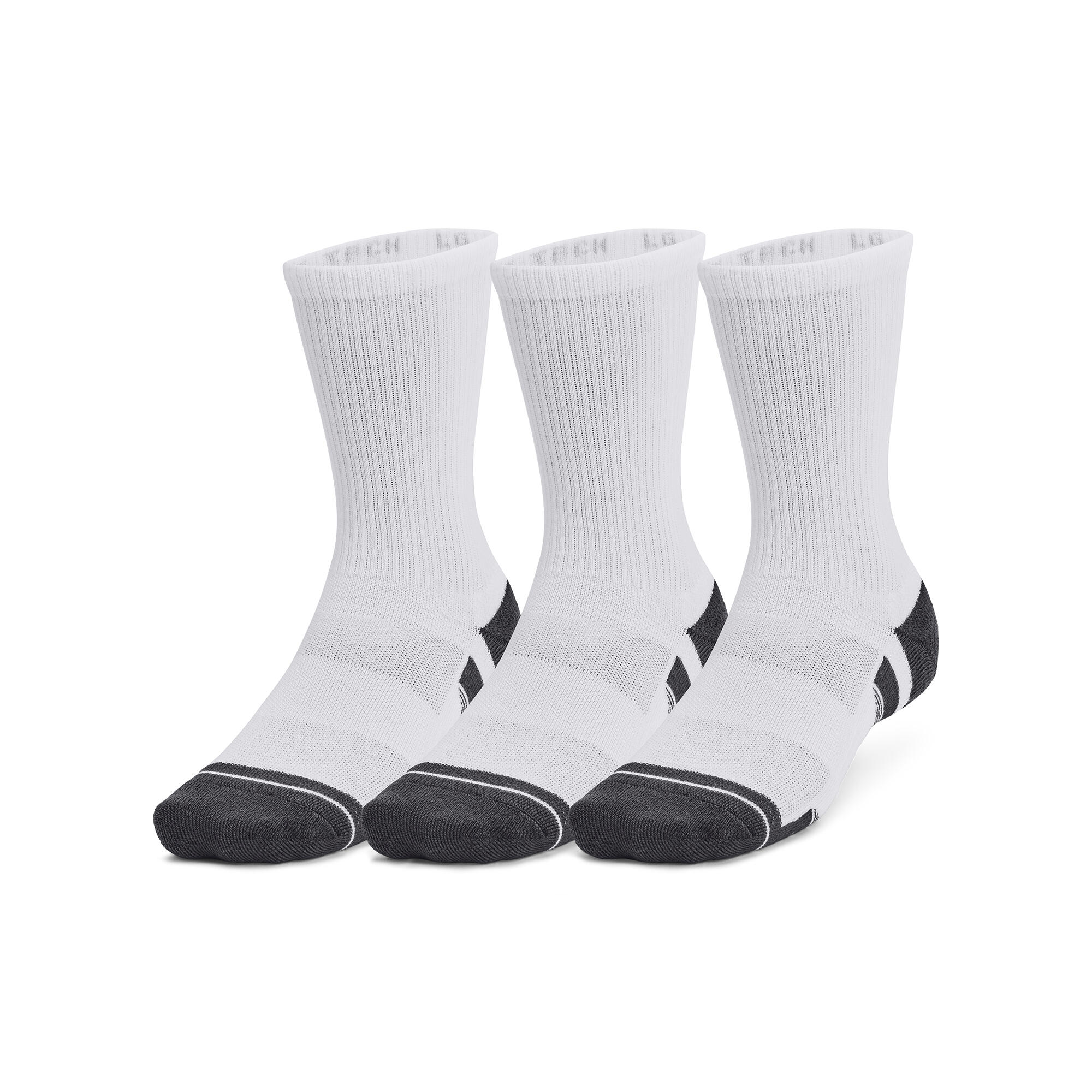 Lot de 3 paires de chaussettes hautes, Performance Tech unisexes, blanc 4/4