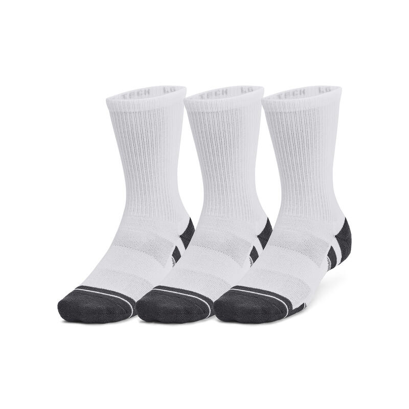 Set de 3 perechi de șosete lungi Performance Tech Alb Unisex