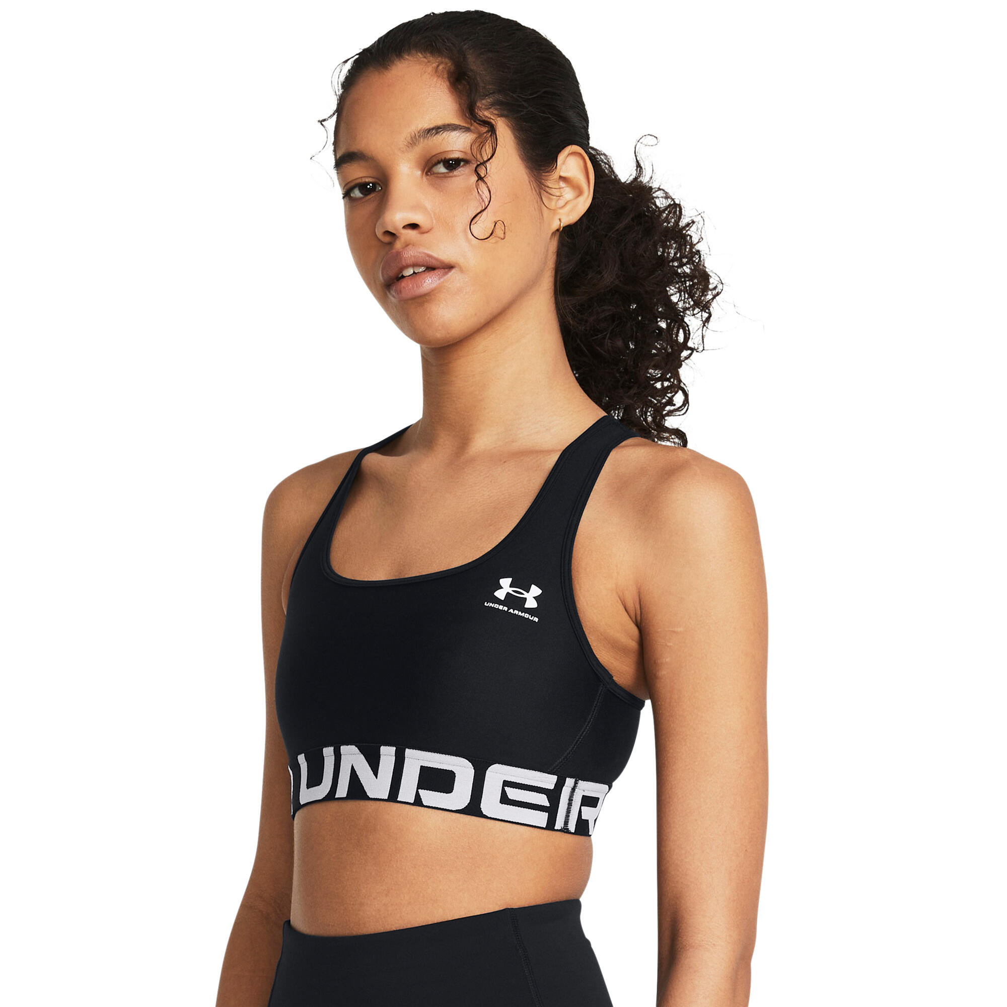 Brassière de sport HeatGear® Armour Mid Branded pour femme, noir 3/12