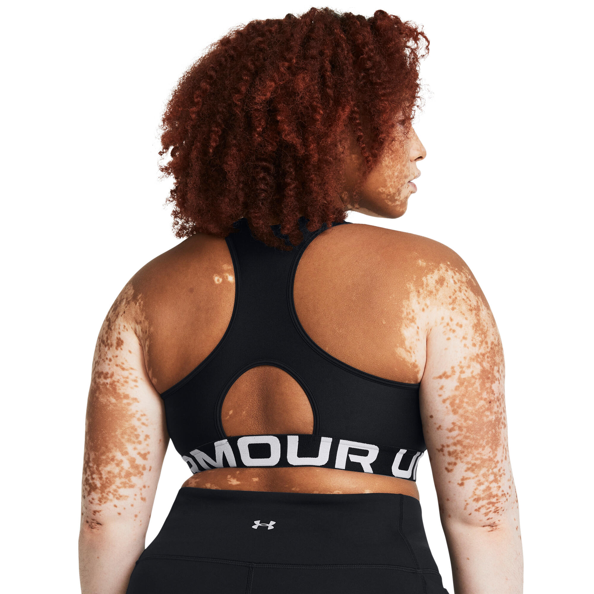 Brassière de sport HeatGear® Armour Mid Branded pour femme, noir 10/12