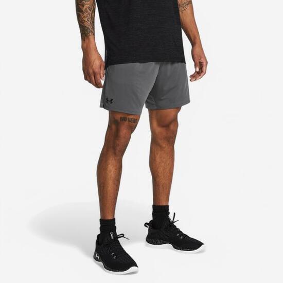 Pantaloncini Under Armour uomo palestra regular fit traspiranti con tasche grigi