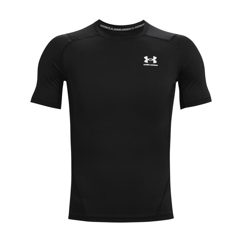 T-shirt en tissu HeatGear® pour homme, noir