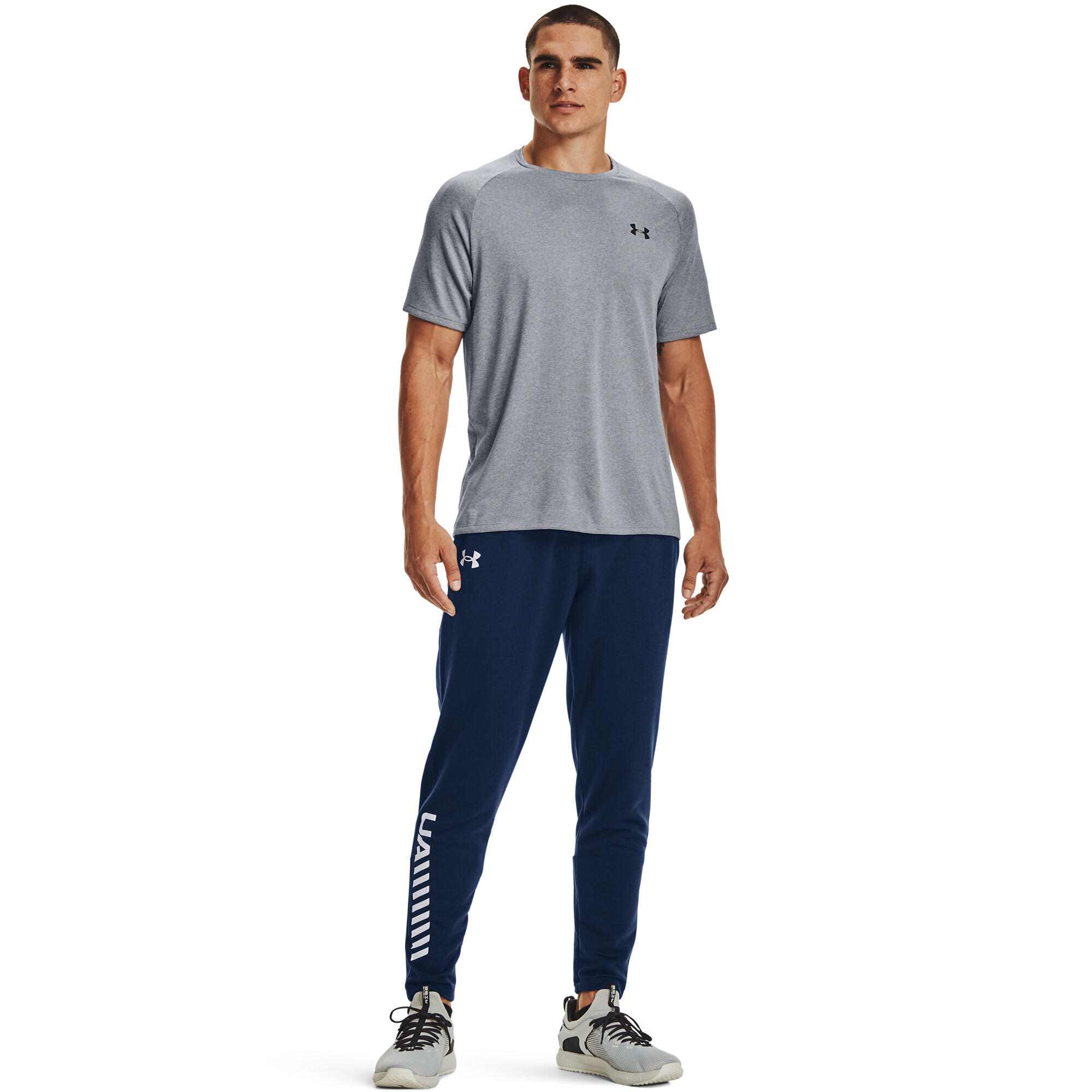 UNDER ARMOUR Pánske tričko Tech™ 2.0 sivé S · záber 4