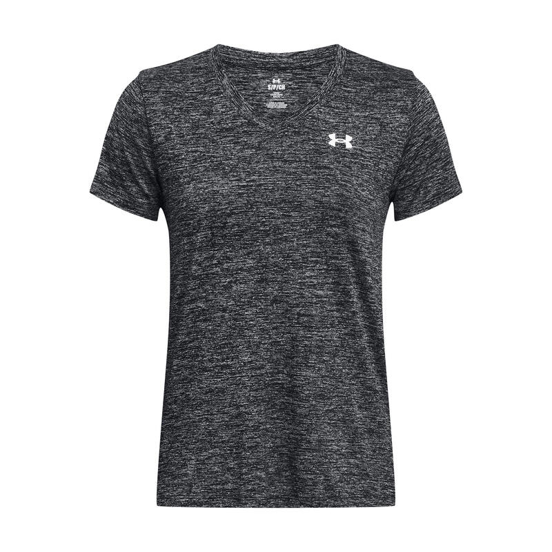 Tricou Under Armour cu decolteu în V Tech™ Twist Negru Damă