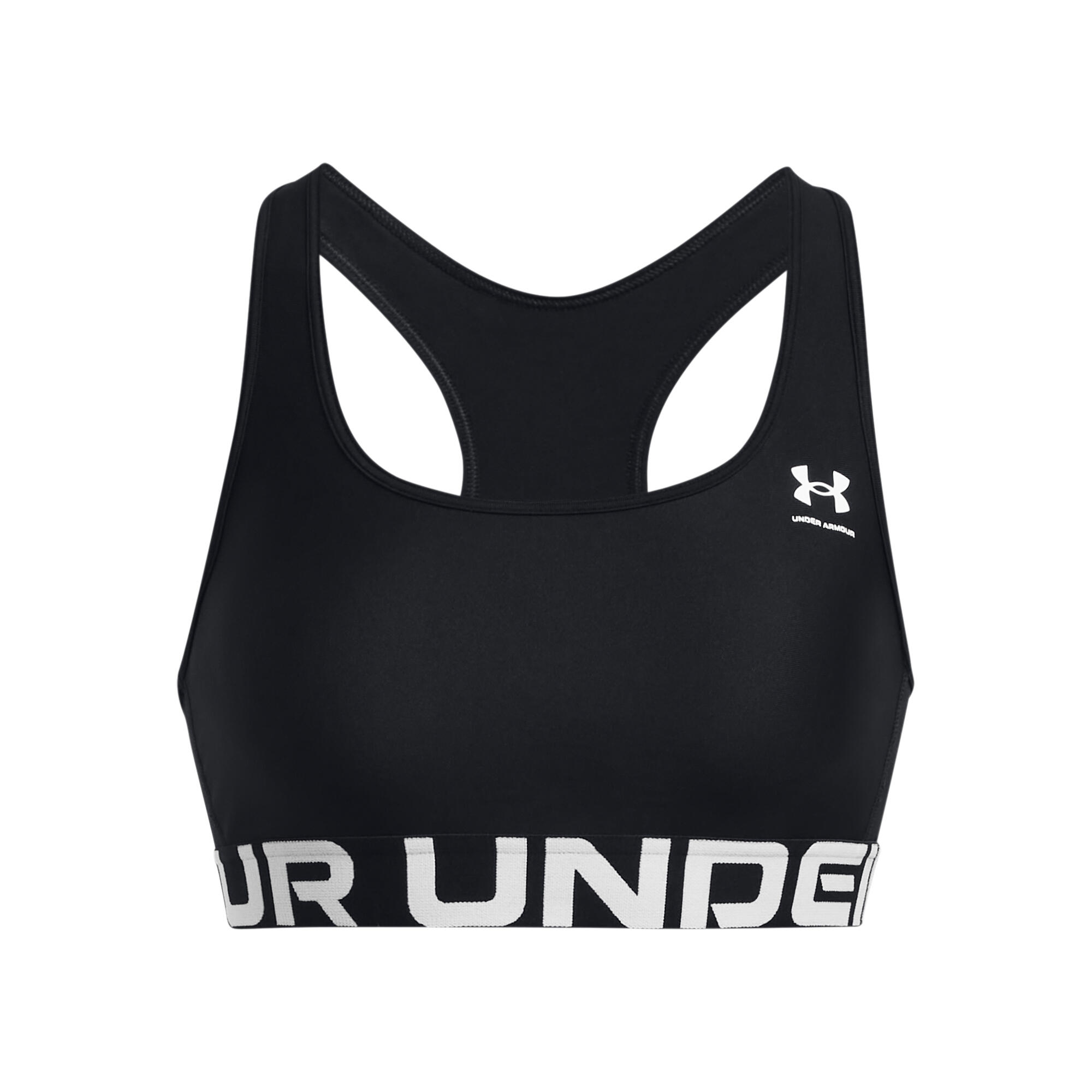 Brassière de sport HeatGear® Armour Mid Branded pour femme, noir 11/12