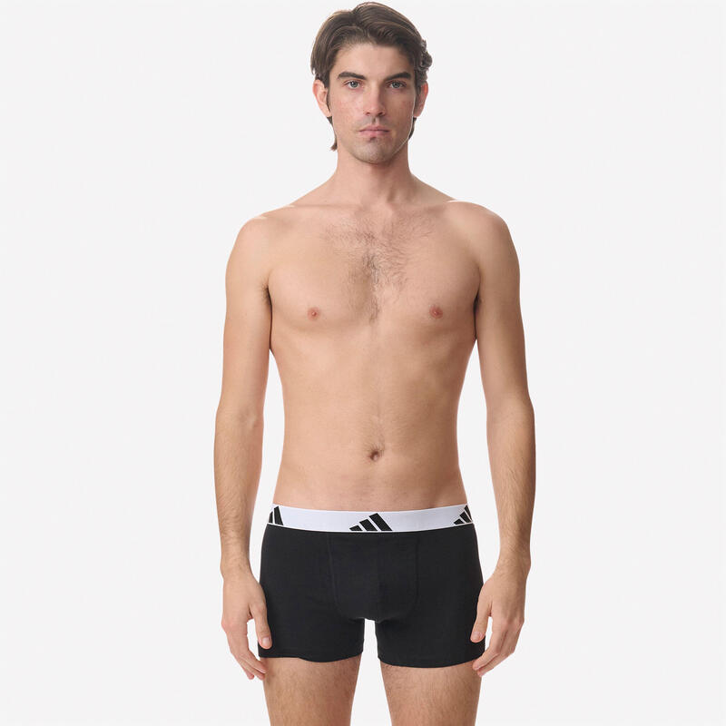 Boxers de Fitness Homem Preto/Branco (Conjunto de 2)