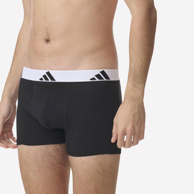 Boxers de Fitness Homem Preto/Branco (Conjunto de 2)