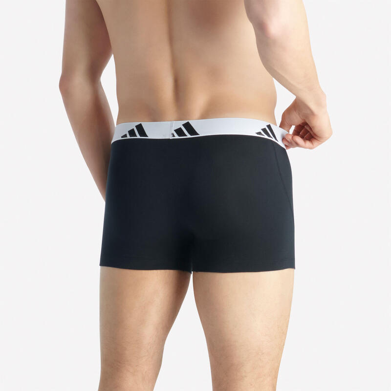 Boxers de Fitness Homem Preto/Branco (Conjunto de 2)