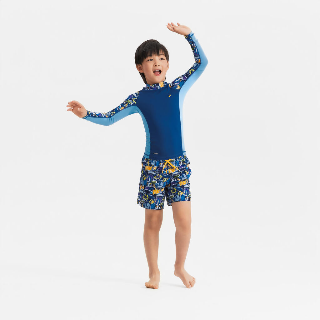 Short de bain Garçon - 100 ROCKET BLUE