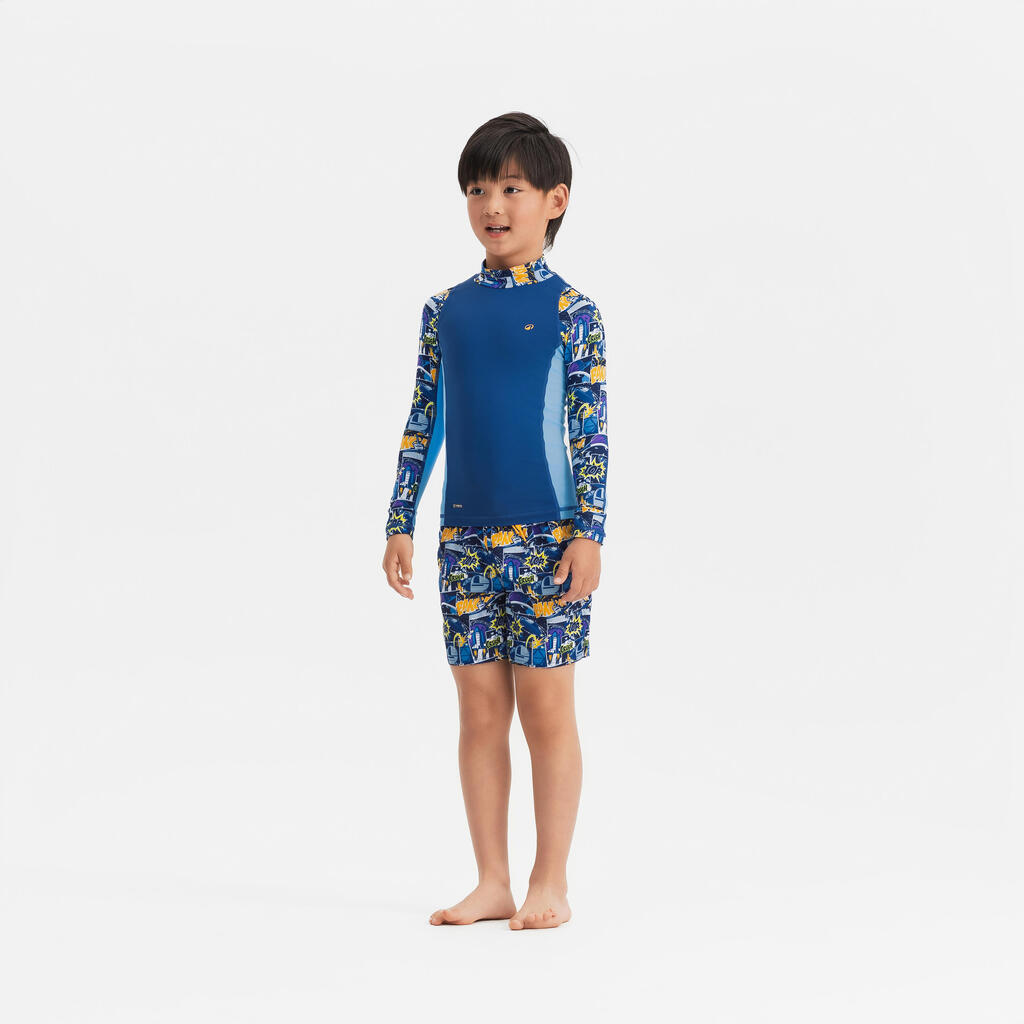 Short de bain Garçon - 100 ROCKET BLUE