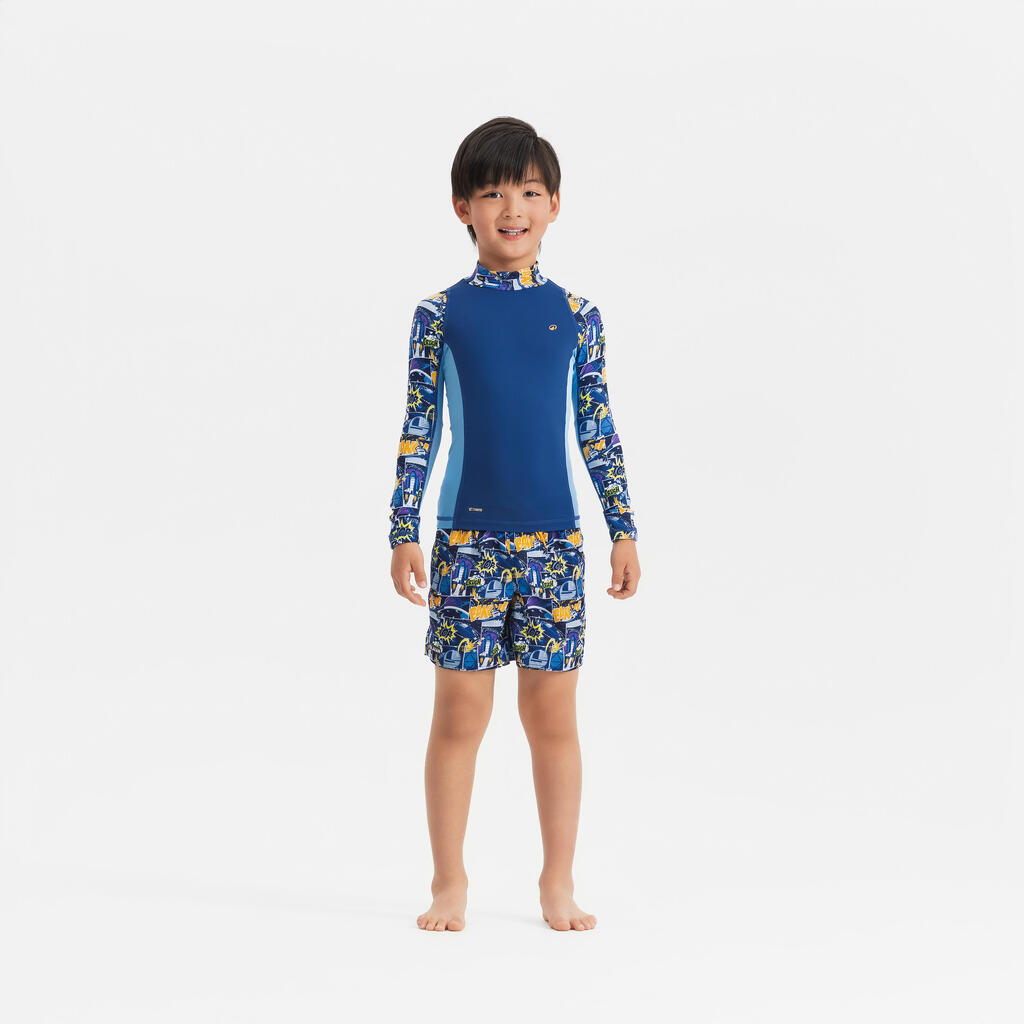 Short de bain Garçon - 100 ROCKET BLUE