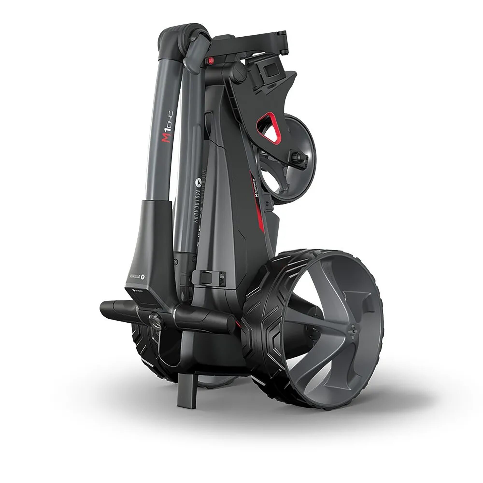 Tweedehands - Golftrolley M1 DHC elektrisch + parapluhouder + kaarthouder 2/9