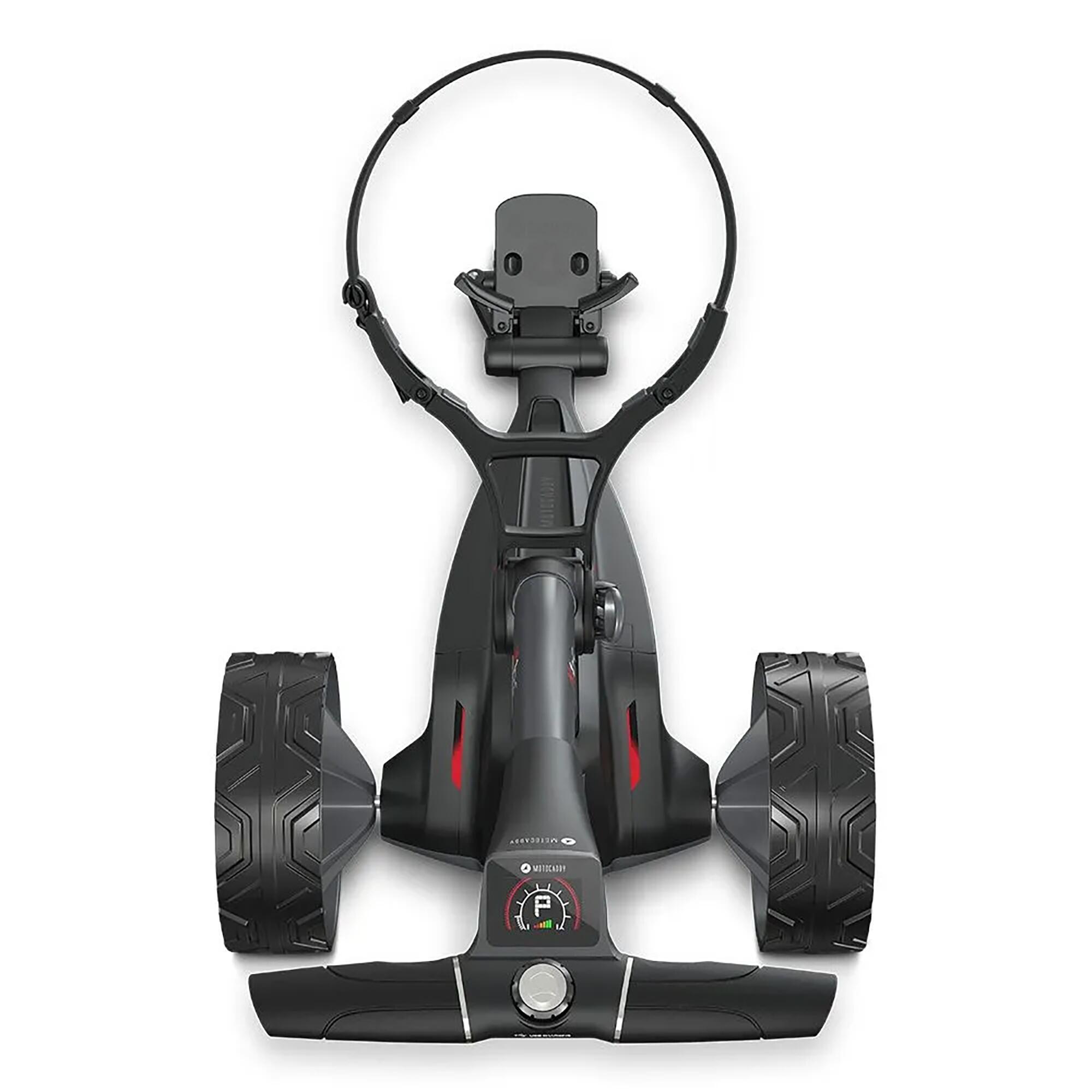Tweedehands - Golftrolley M1 DHC elektrisch + parapluhouder + kaarthouder 7/9